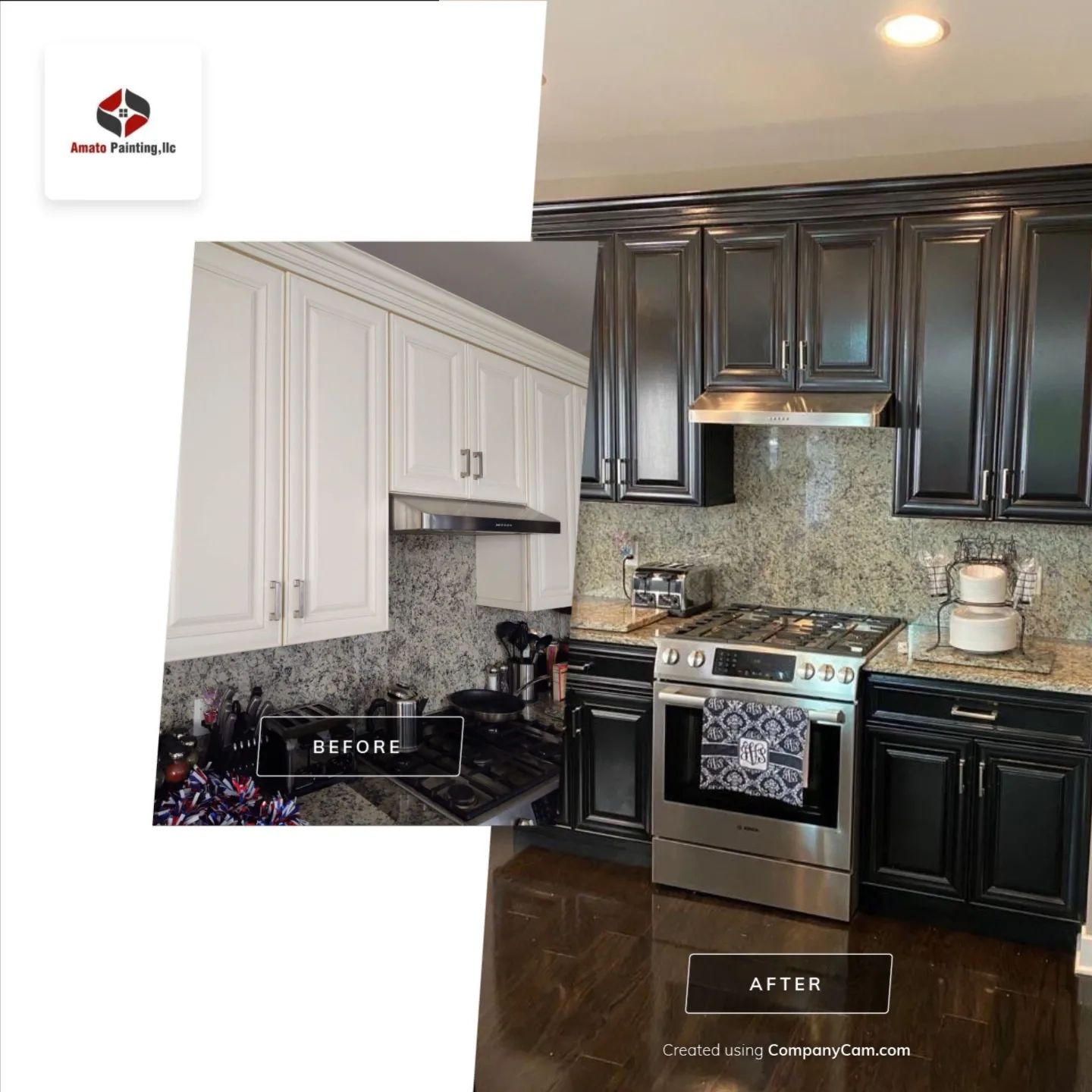 High End Kitchen Cabinet Painting by Ryan Amato Painting LLC and Lehigh Valley Epoxy