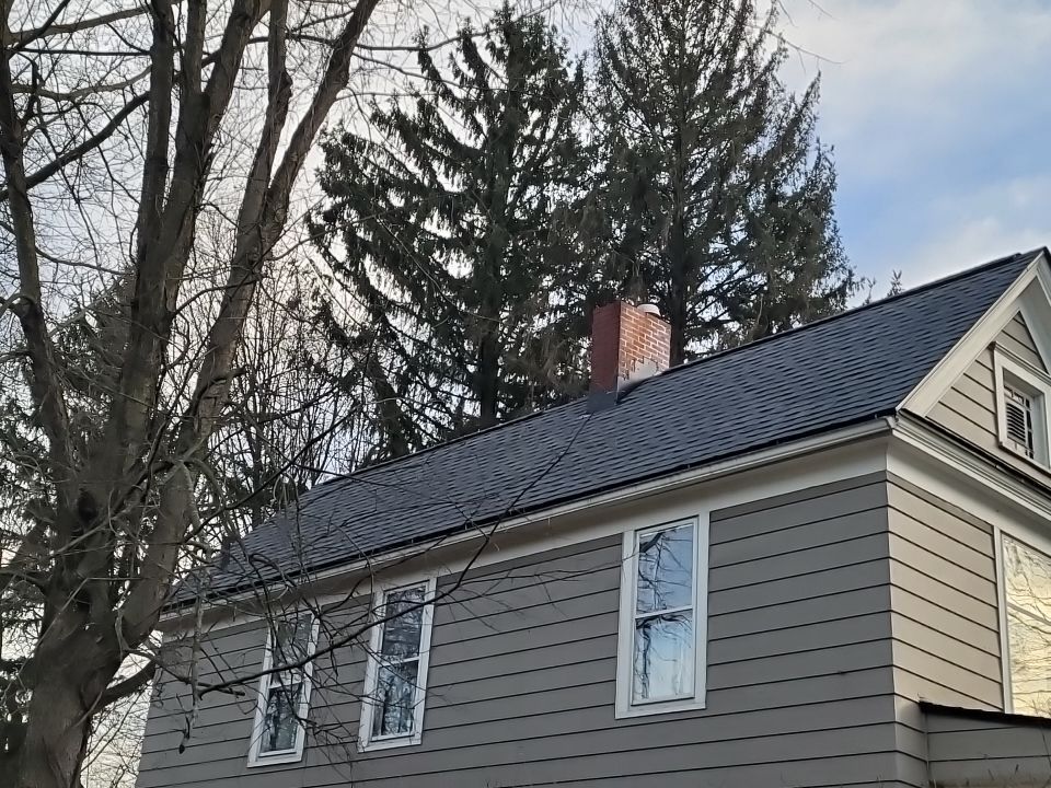 ATLAS PINNACLE COLOR: PRISTINE PEWTER DRIP EDGE: BLACK by Eagle Eye Roofing