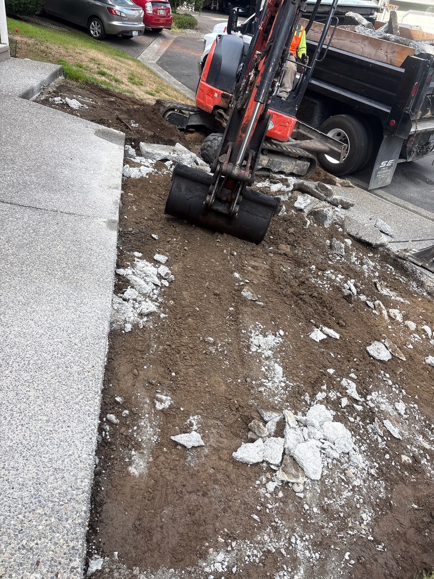 Concrete Driveway and Steps Renovation | Bothell  by Jireh Asphalt & Concrete Inc 