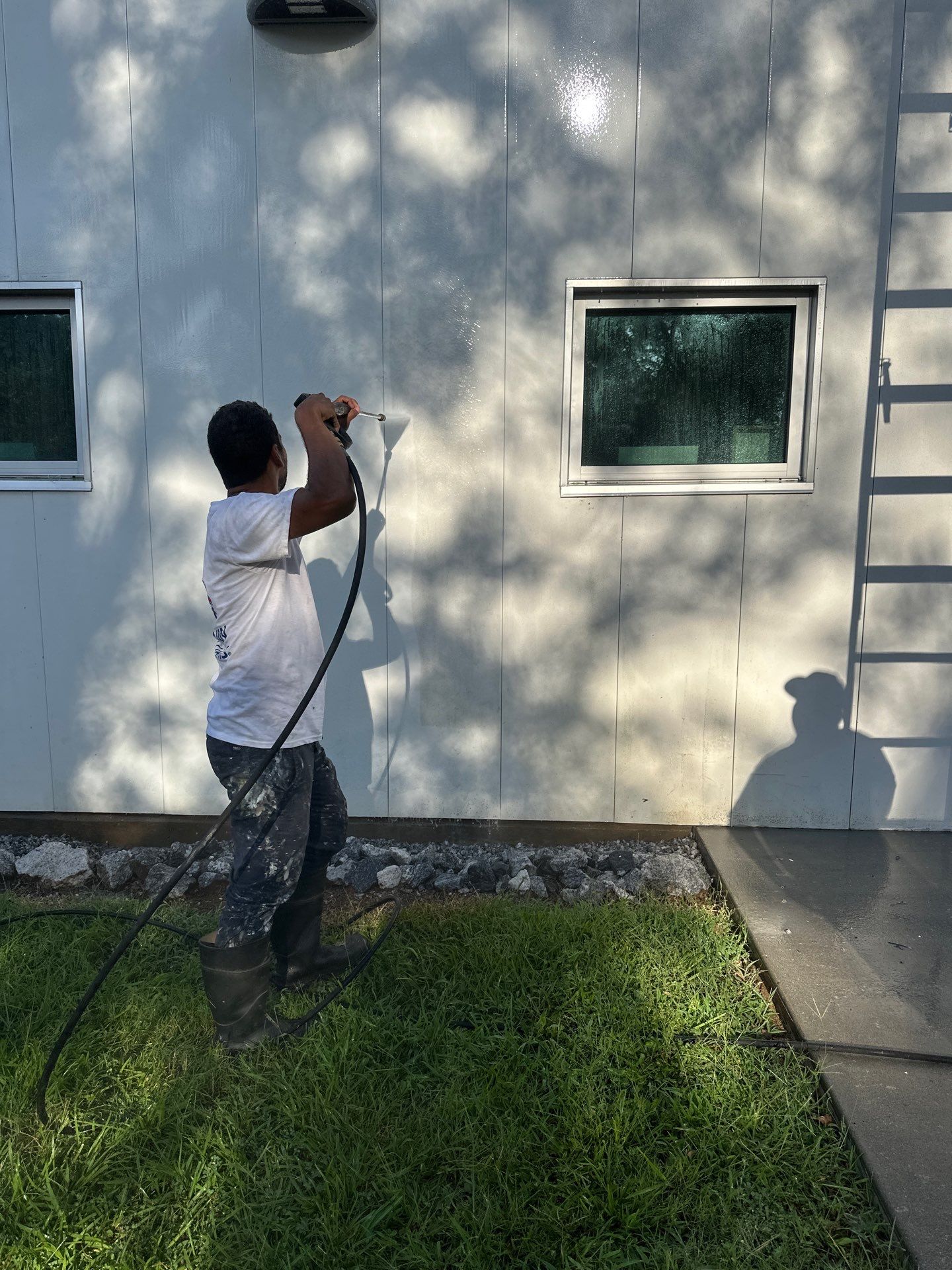 Commercial Exterior Painting for Greenville Parking Services Facility by Painter1