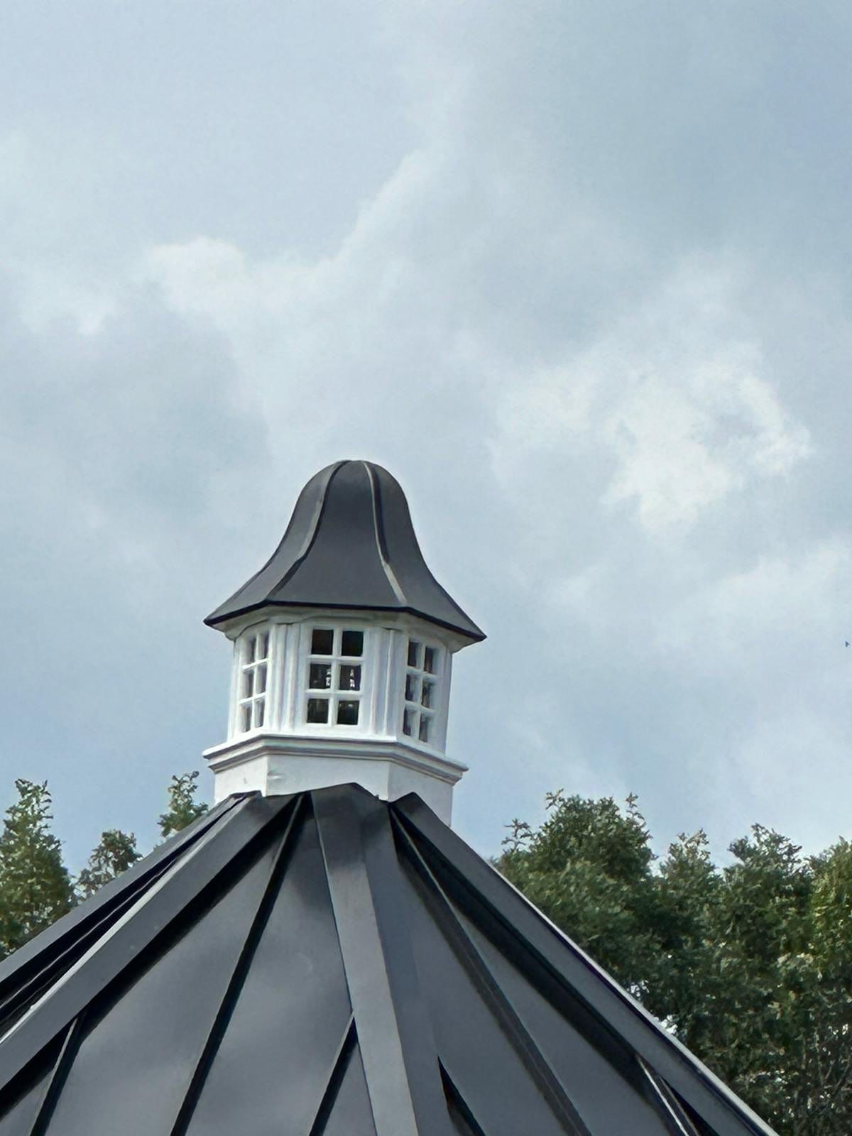 Standing Seam Black Metal Roof- Gazebo by Loyalty Exterior Solutions 