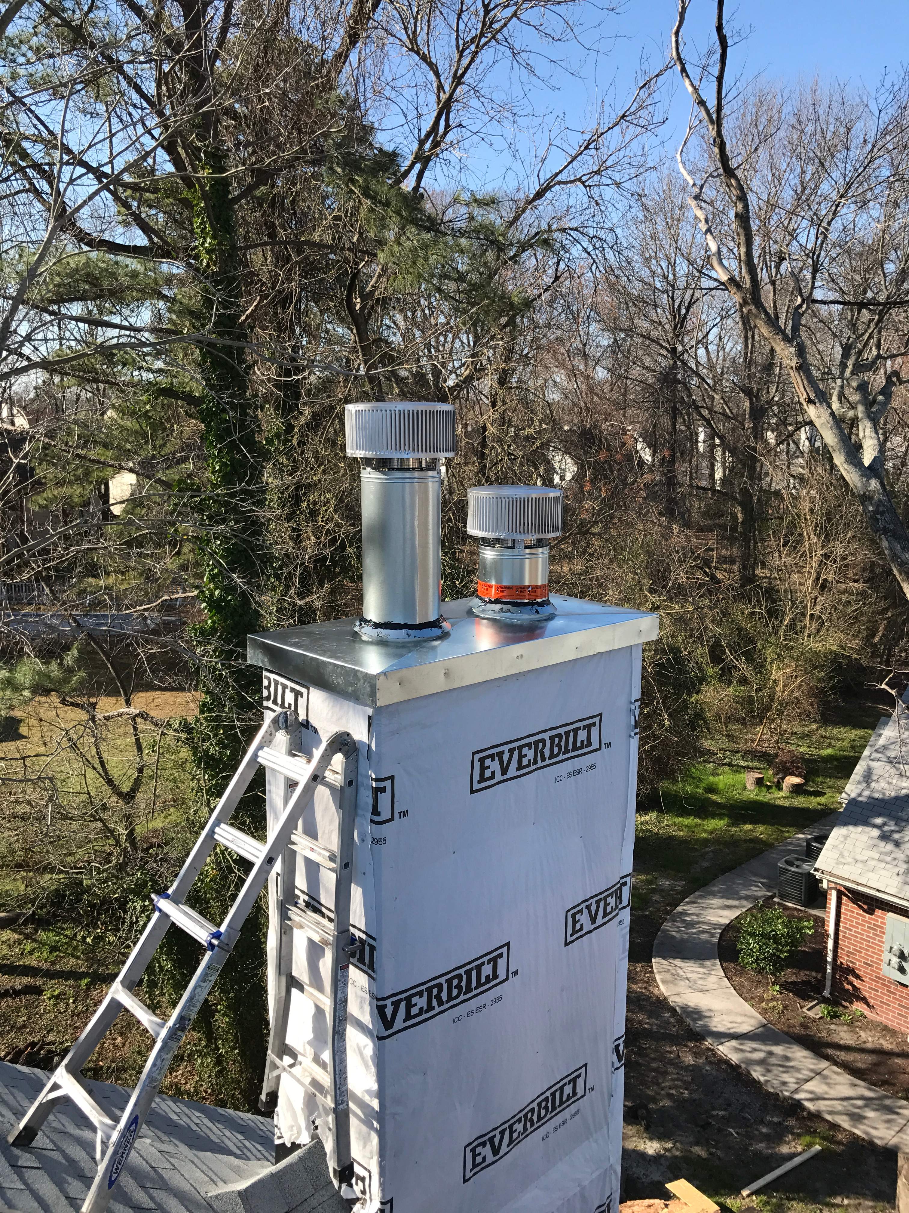Apartment Fire Rebuild x2 Fireplaces by Premier Chimney and Roofing