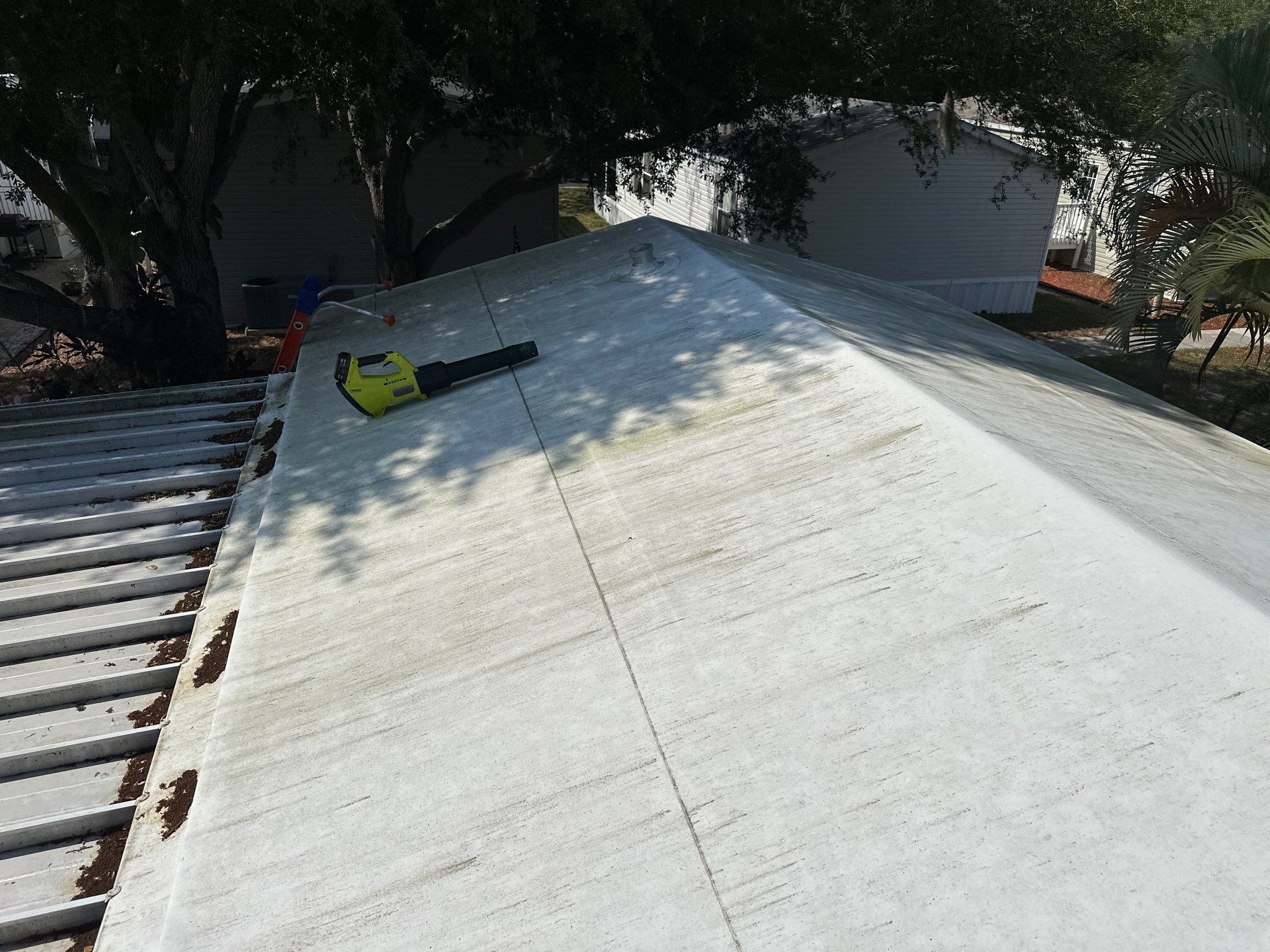 TPO Membrane & Metal Roof Cleaning + Gutter Cleaning in Fisherman’s Cove RV Park, Terra Ceia, FL | Sunshine AquaWash by Sunshine AquaWash