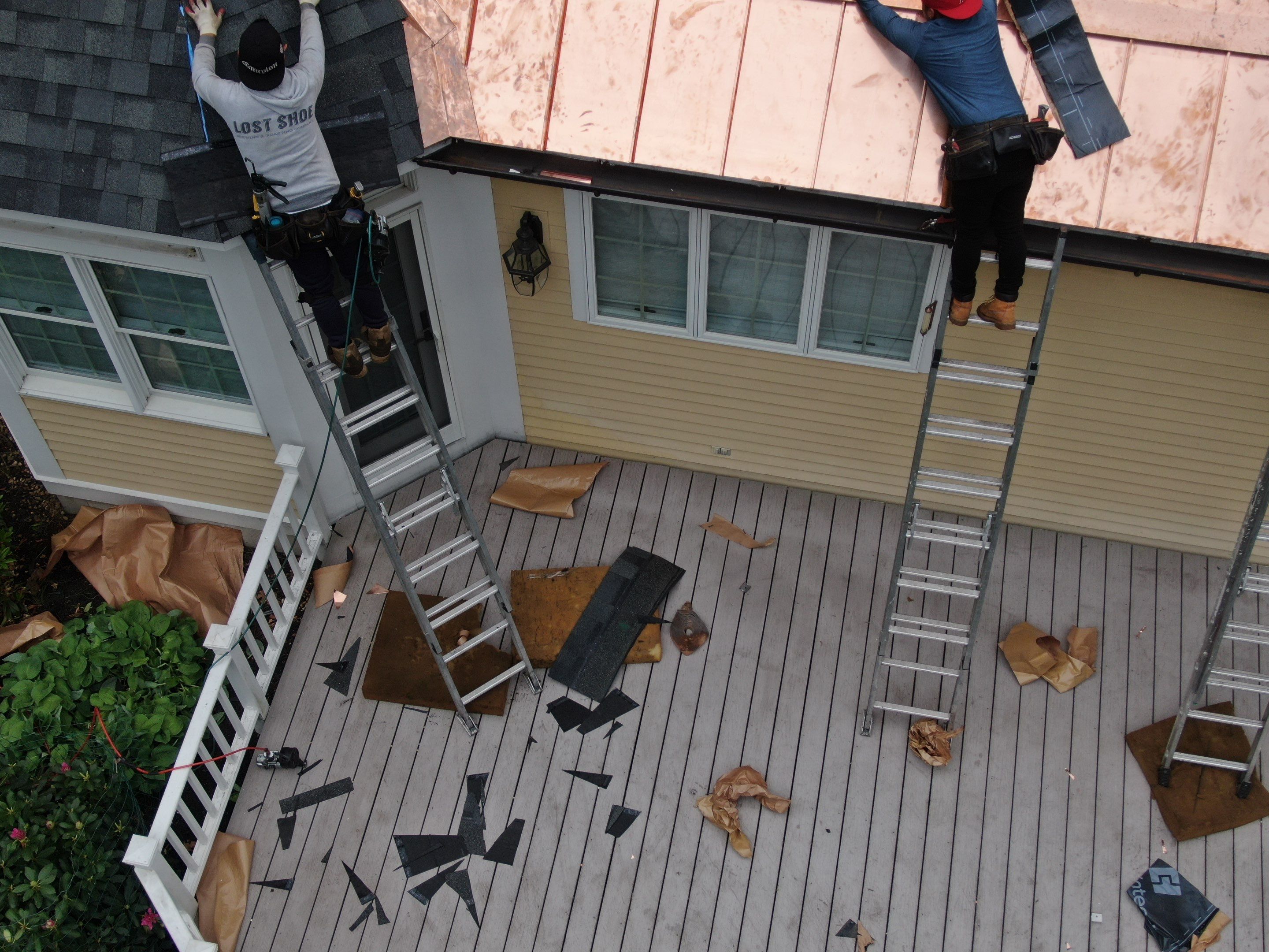 Roof Replacement with Owens Corning Shingles and Copper Flashing by Mighty Dog Roofing of Greater Middlesex County