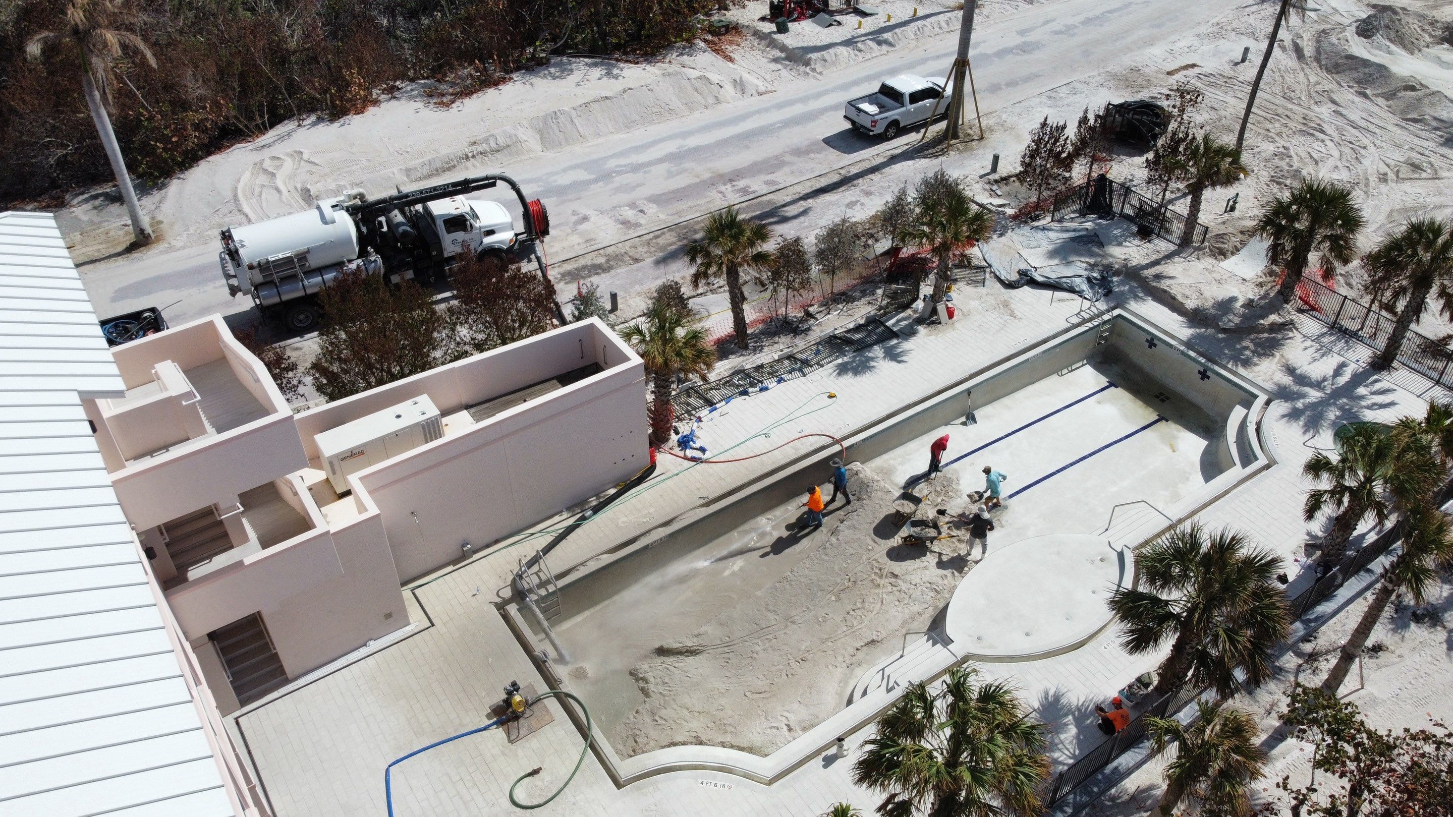 Beachside Community Club Pool Cleanout by APS Power & Water