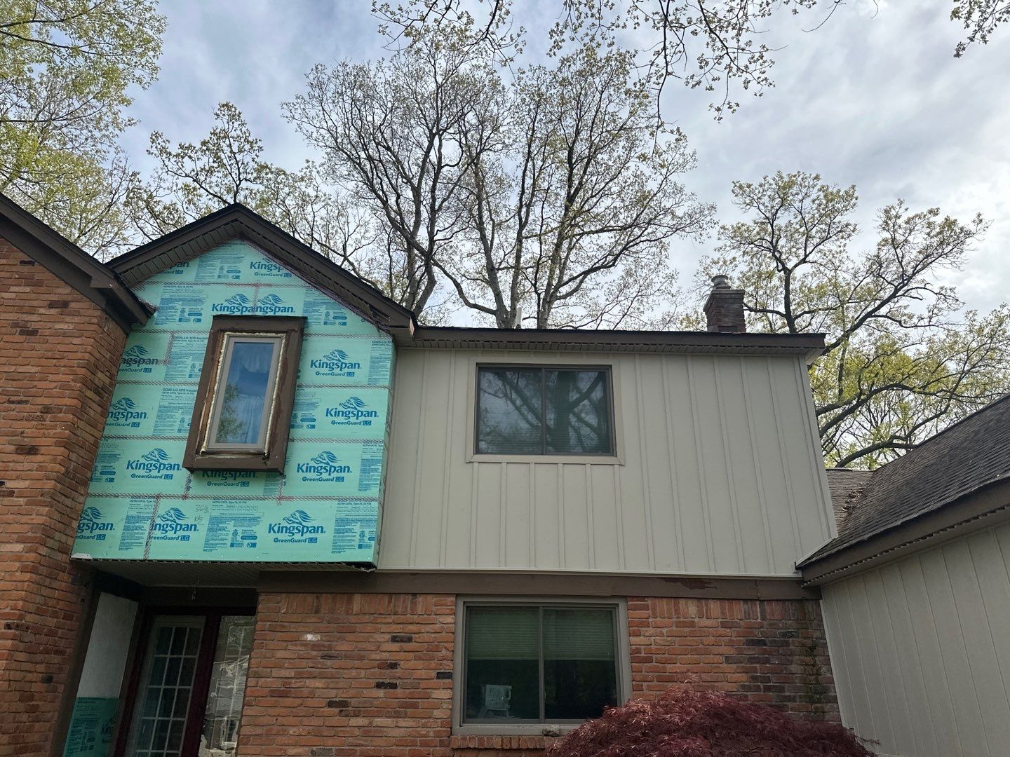 Siding Installation using Alside Monterey Sand by 180 Contractors