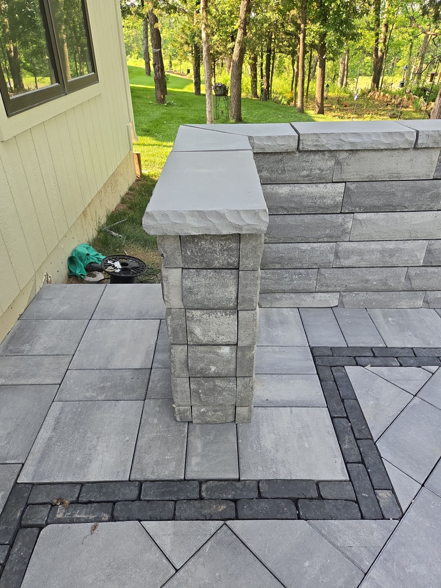 Beacon Hill Paver Patio by LAND ESCAPES LLC