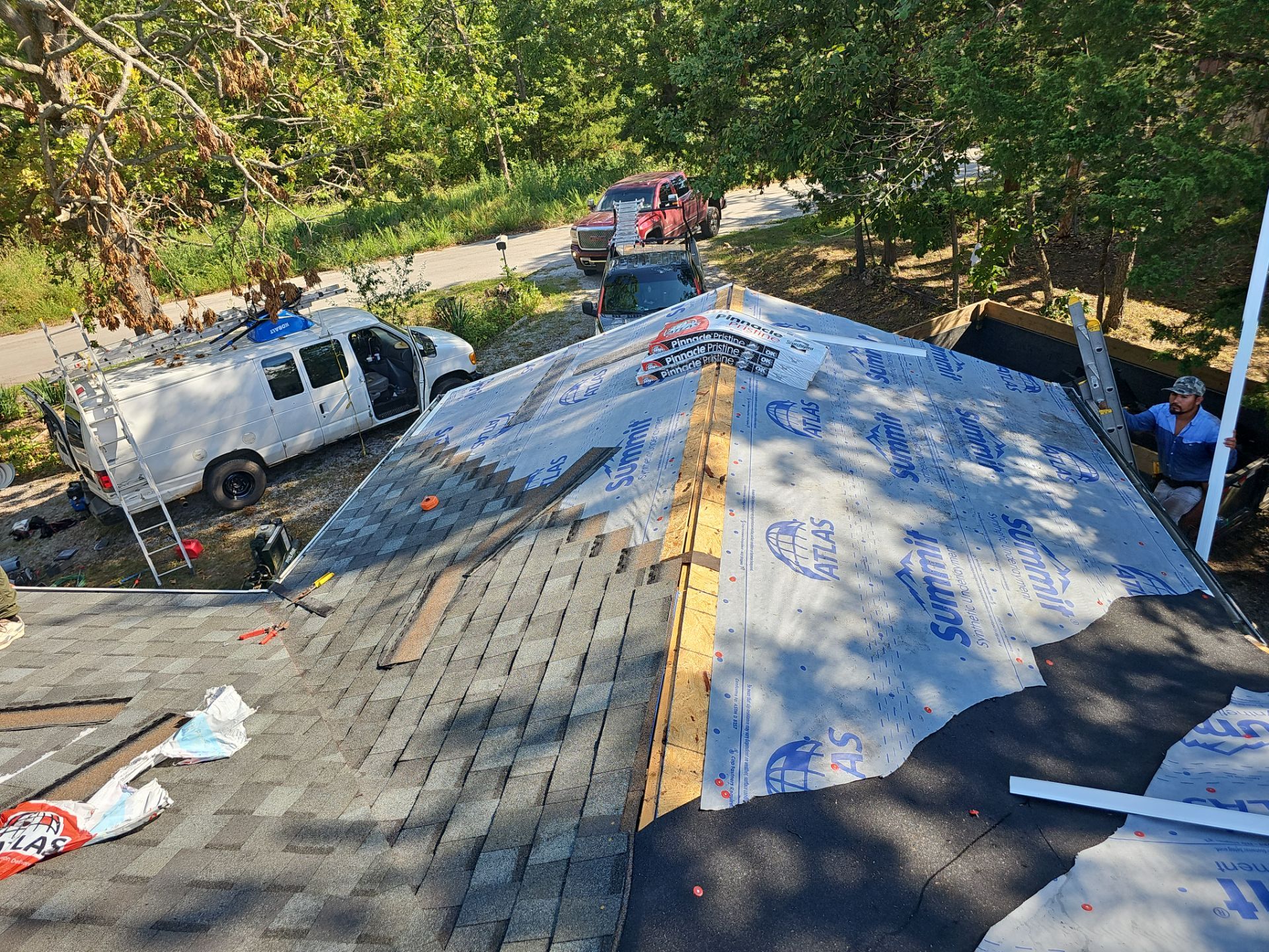 Residential Roofing Install - Atlas Pinnacle Pristine Shingles - Color Coastal Granite  by Titan Commercial & Residential Roofing 