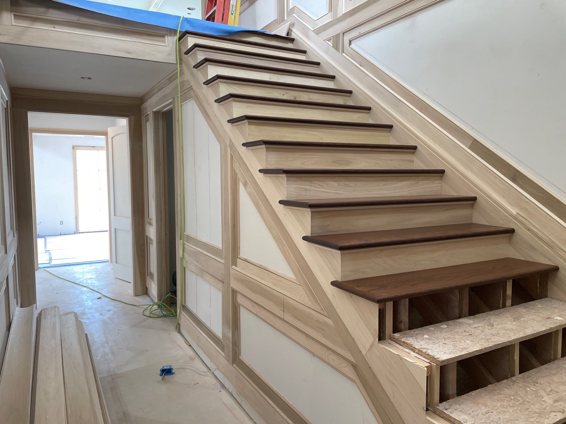 Stunning Ada Brownstone - Custom Staircase, Pattern Floor by RTBaldwin Hardwood Floors