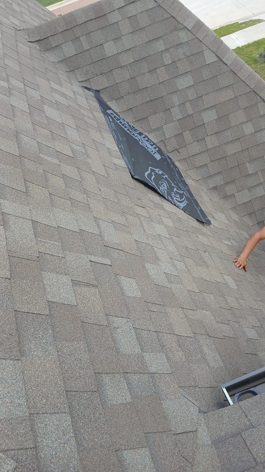 Hail Damage using Owen's Corning Duration (Lifetime) Shingles by Roof Repair Company
