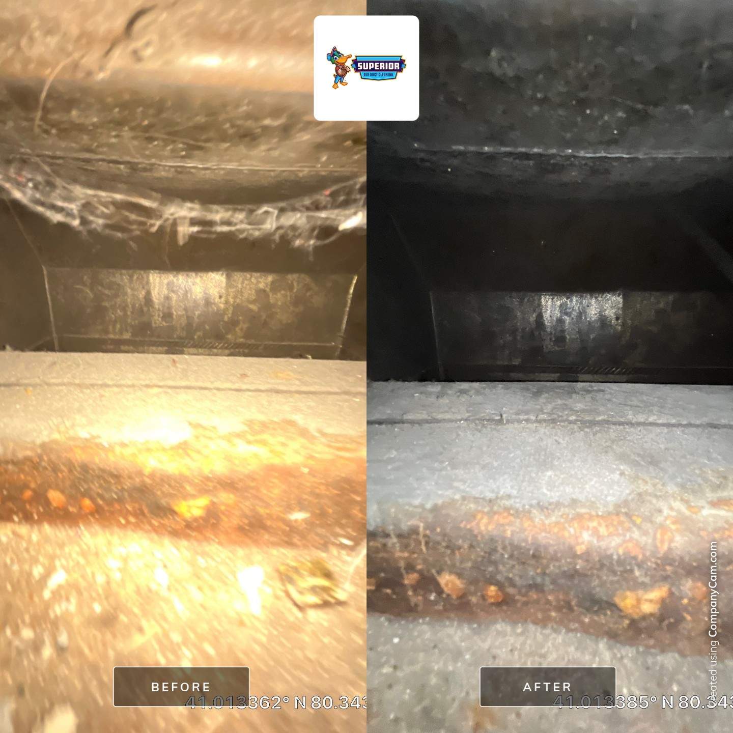 Air Duct Cleaning With a Vacuum Truck in New Castle, PA by Superior Air Duct Cleaning