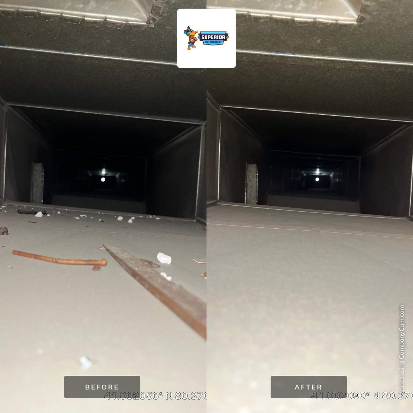 Air Duct Cleaning With a Vacuum Truck in New Castle, PA by Superior Air Duct Cleaning