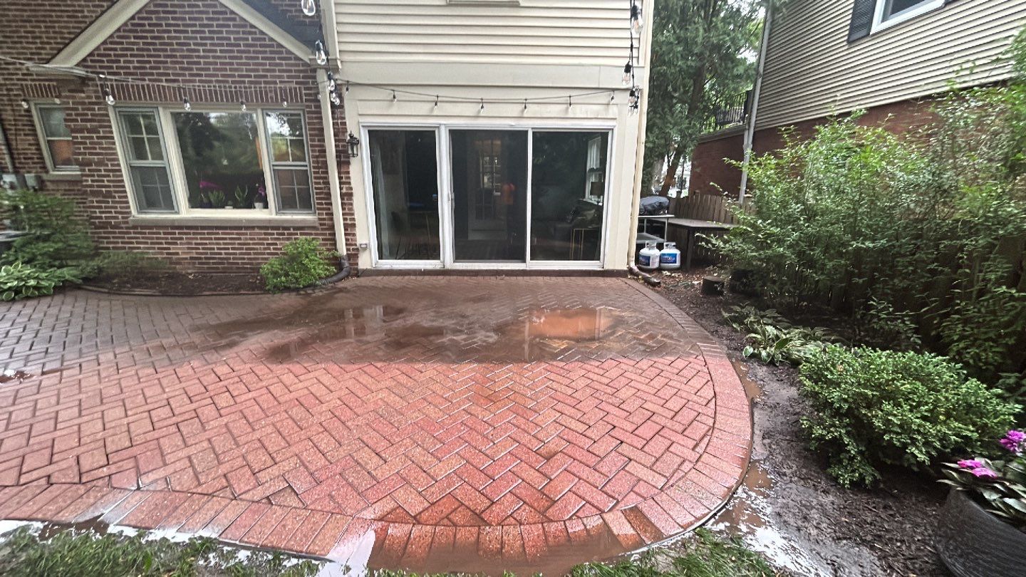 brick paver repair, clean and seal using Surebond SB-1300 by Northern Power Washing LLC.