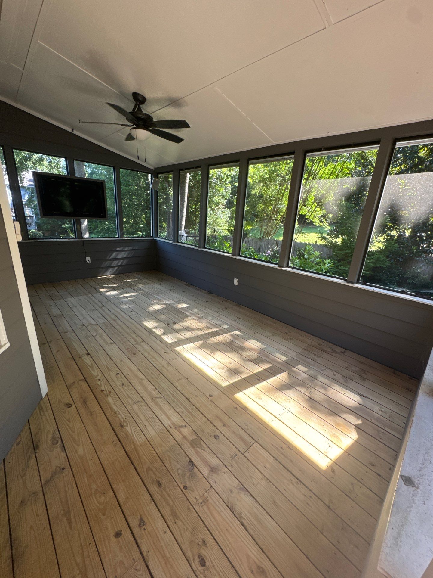 Deck Refinishing and Exterior Painting Project in Roswell, Georgia by Swift Home Renovations