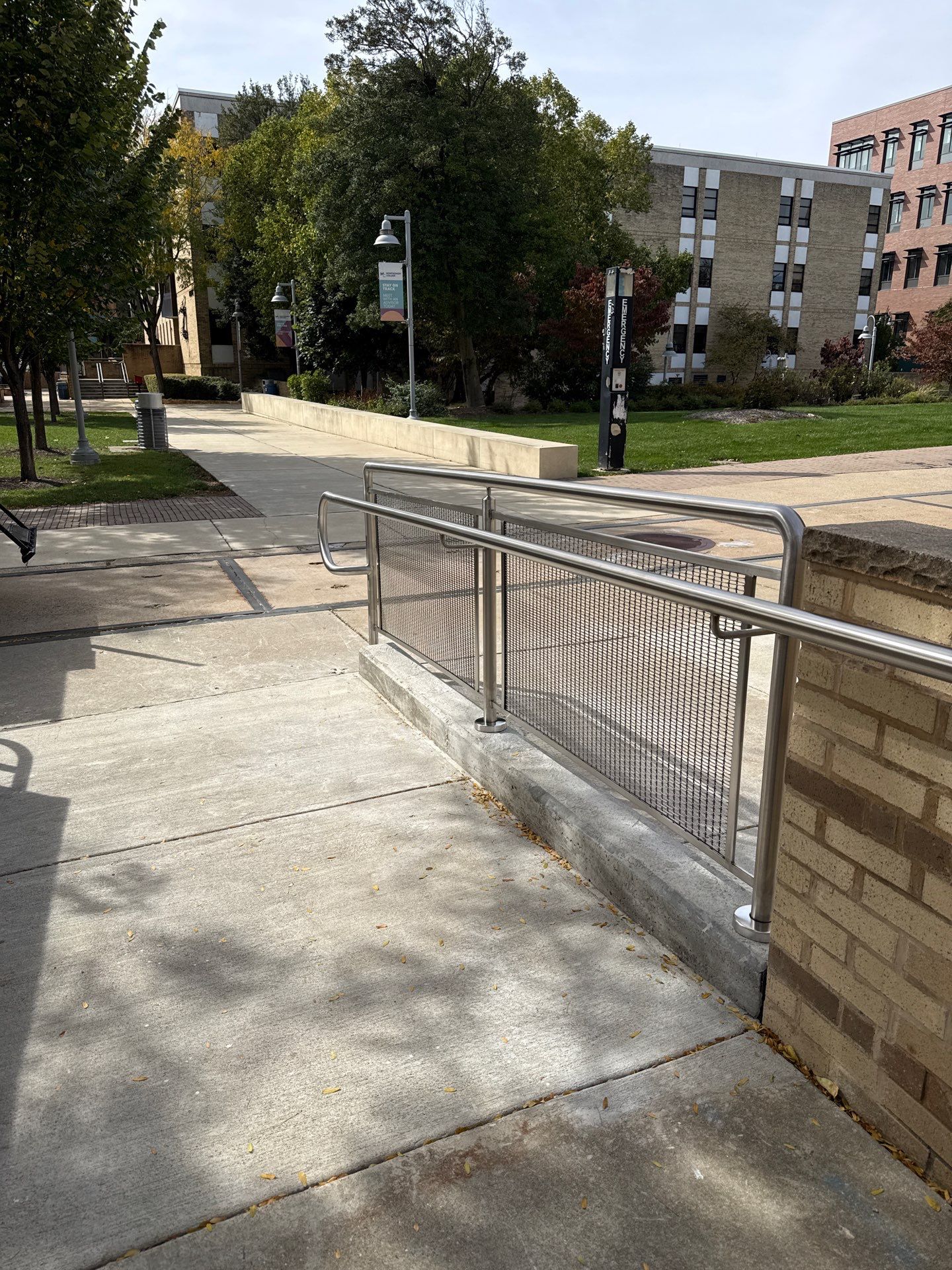 Stainless Steel Guardrail and Mesh Panel Installation in Rockville by Capitol Iron Works