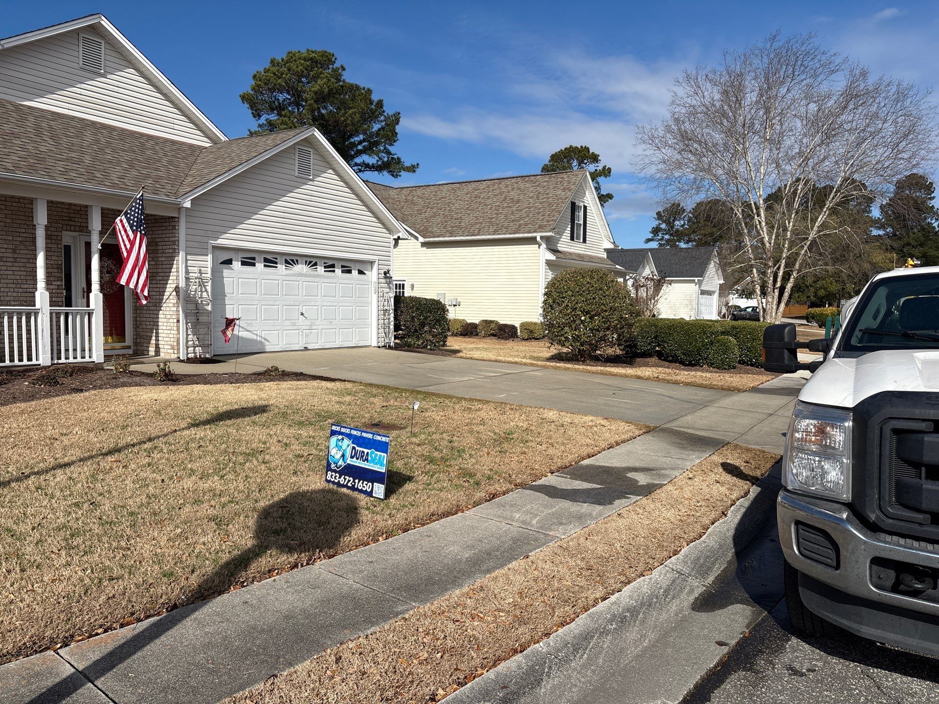 Concrete Driveway using Concrete Sealant by DuraSeal