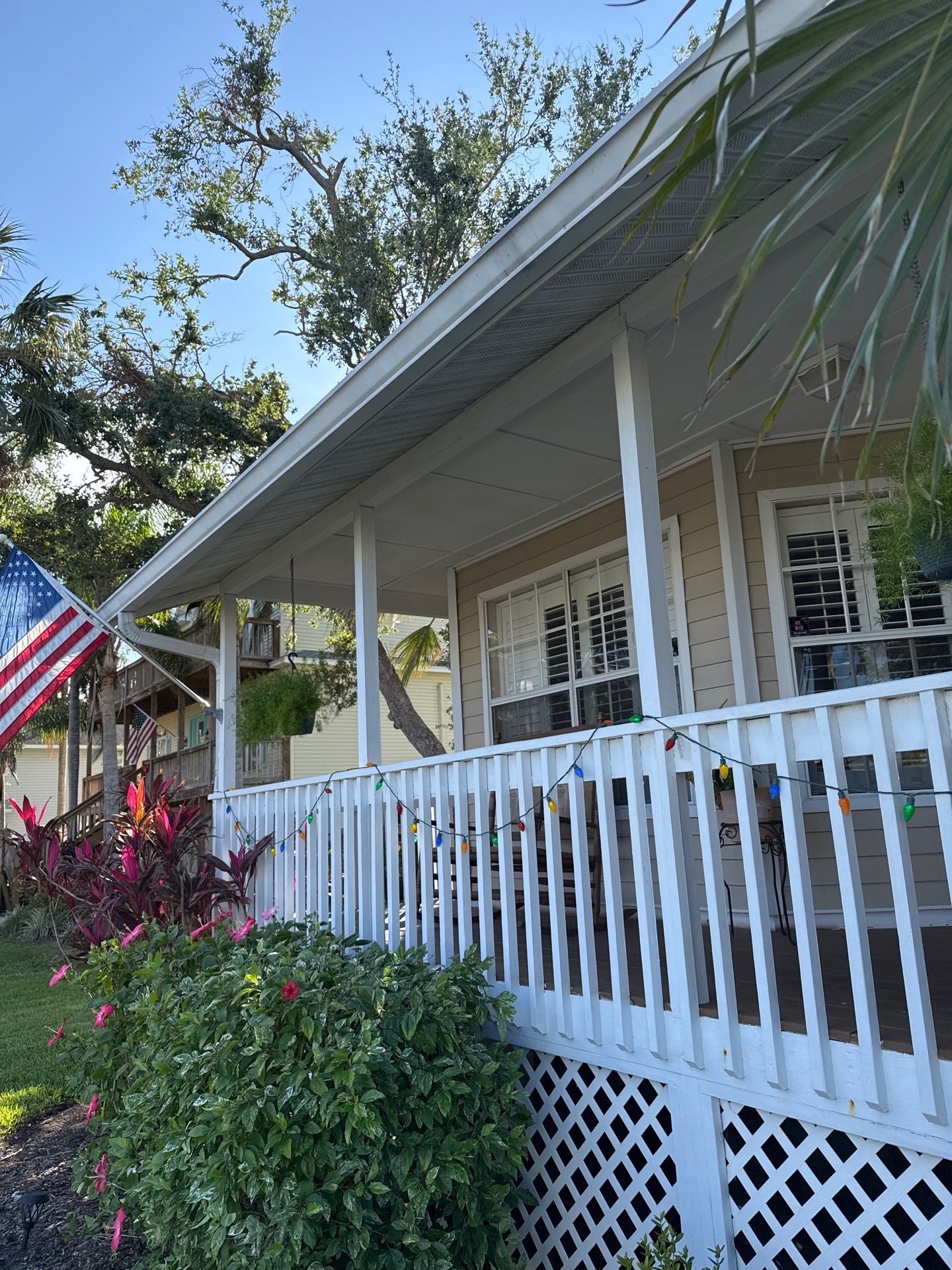 Soffit Repair and New Splash Guard Installation Palmetto FL by Gutter Professors