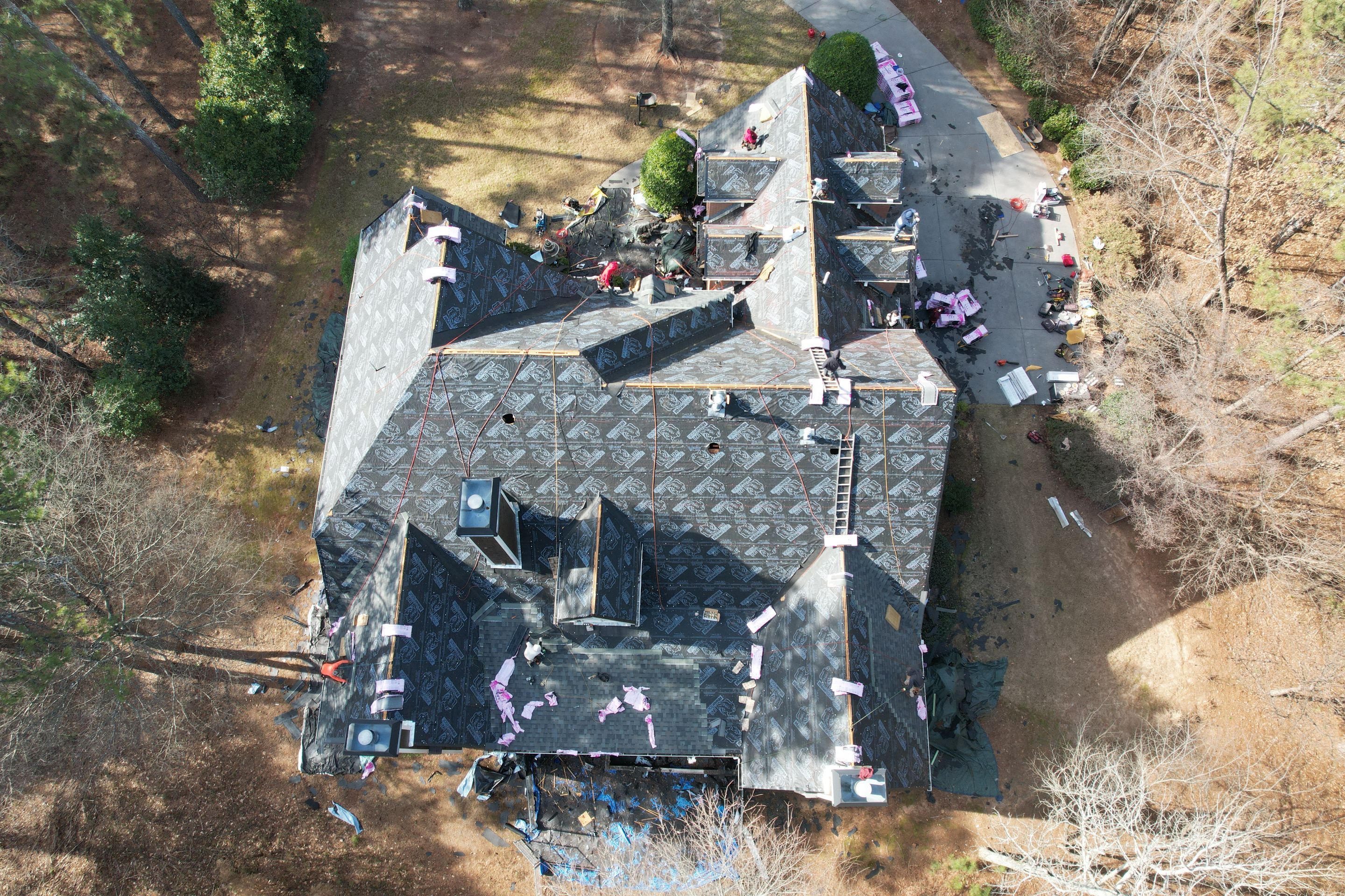 Residential Roofing Installation using Owens Corning by Inspector Roofing and Restoration