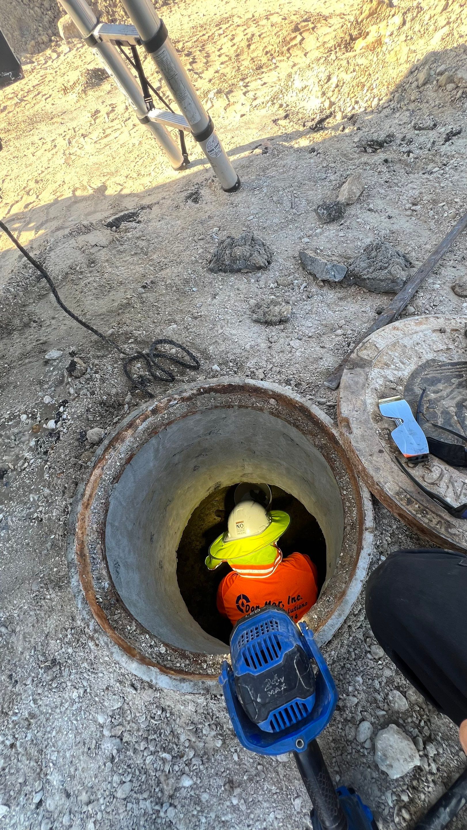 New Commercial Construction Sewer System Cleaning by APS Power & Water