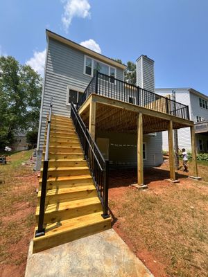 Siding Replacement, Exterior Painting, and Deck Build in Acworth, GA