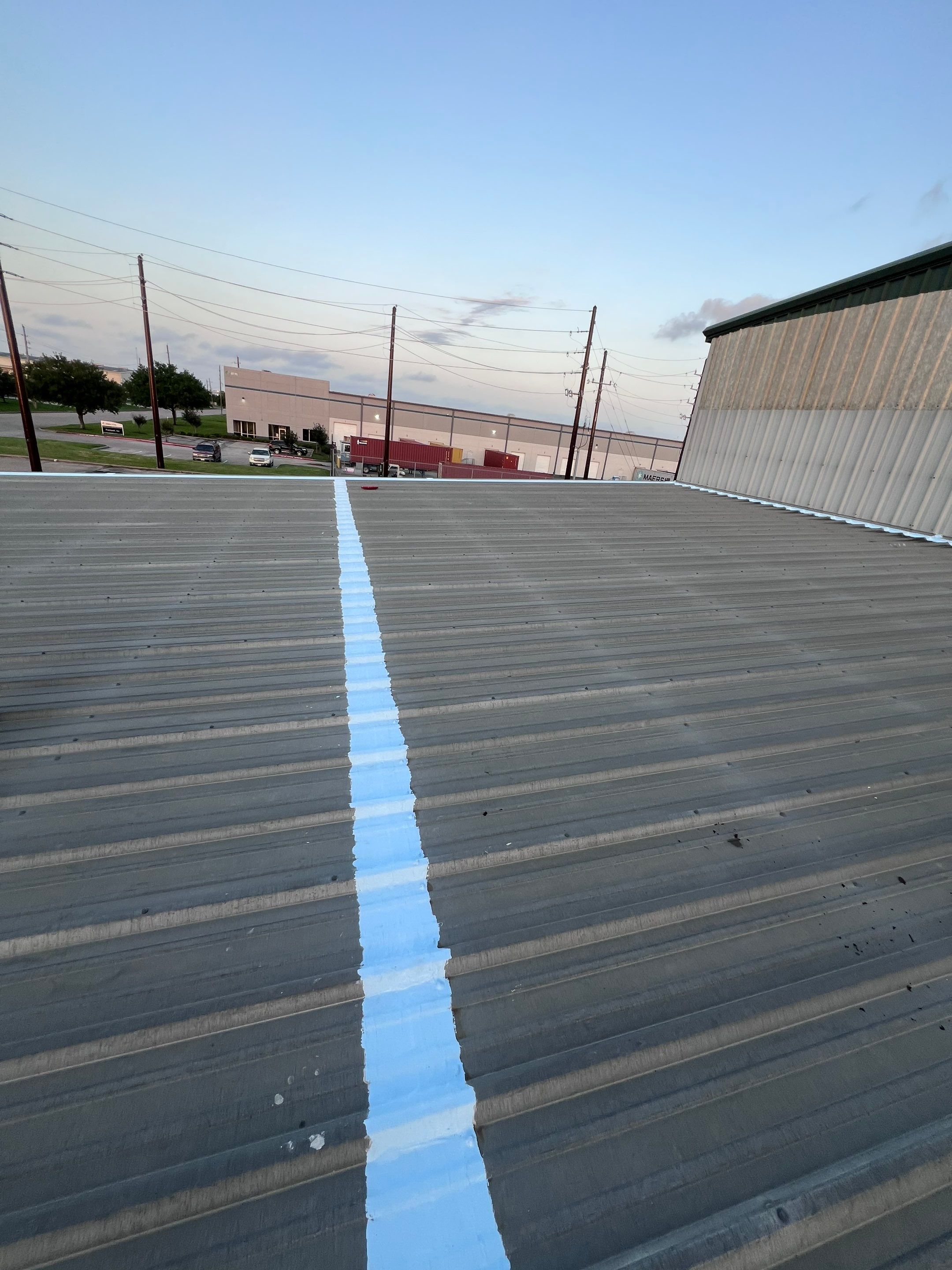 Hail Damage using Metal by Roof Repair Company