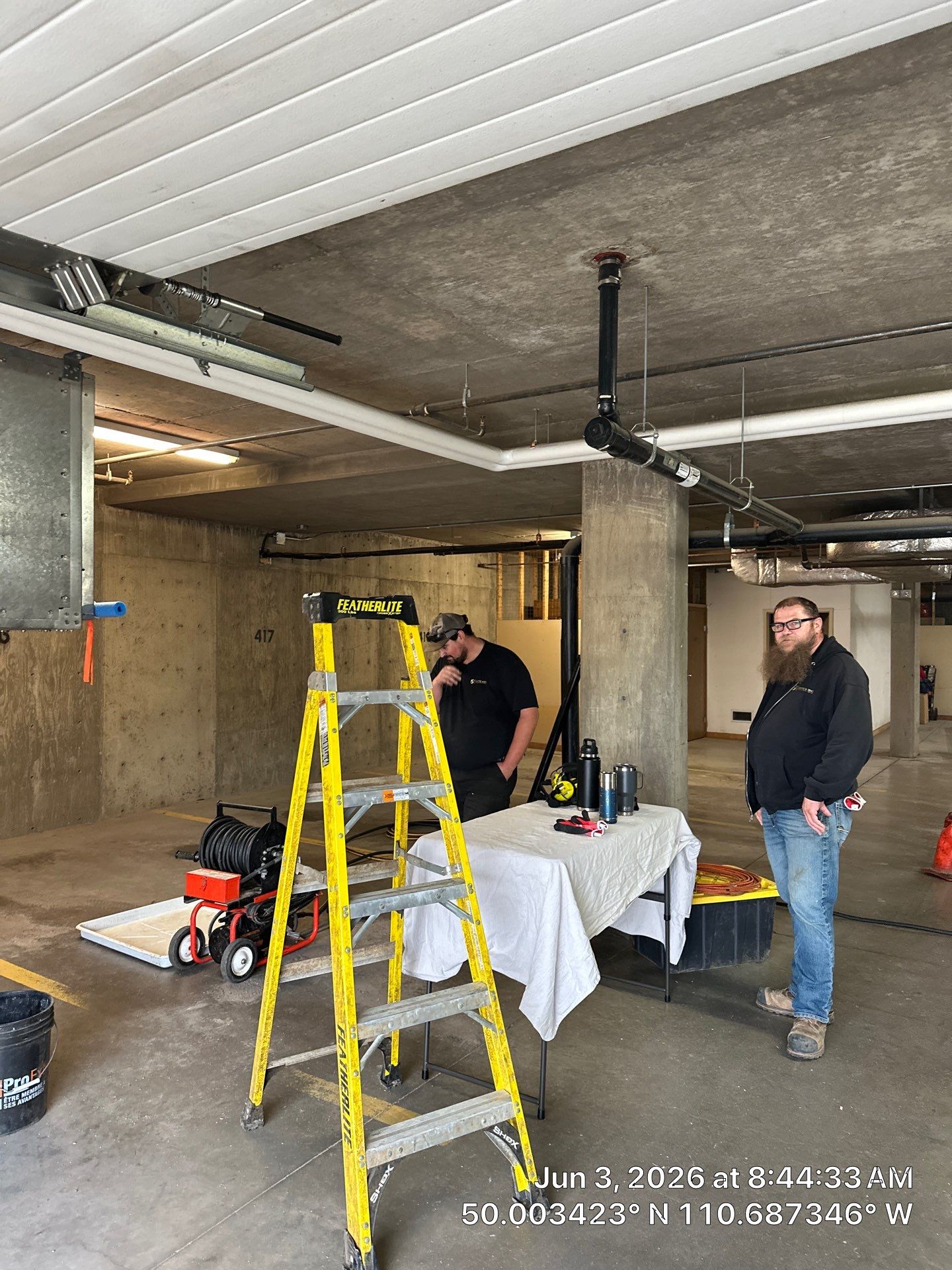 Multi-Story Condo Drain Line Cleaning and Stack Flushing in Medicine Hat by Septic Medic Inc.