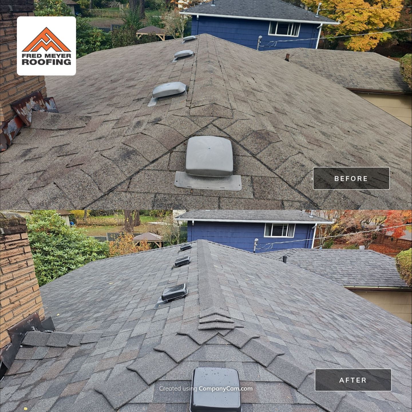 Roofing Project in Burien by Fred Meyer Roofing