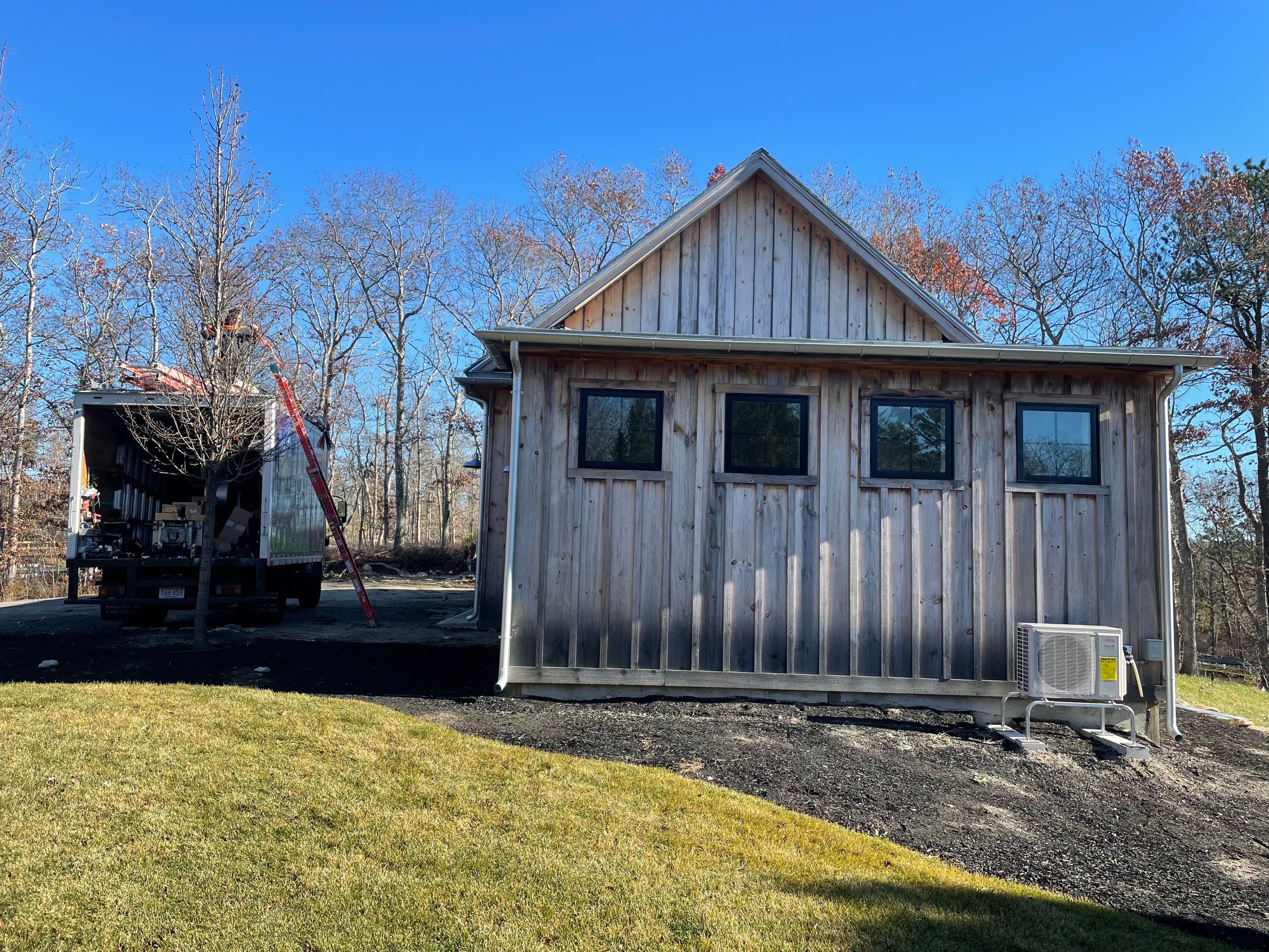6" Half Round seamless Galvalume Gutter Installation in Sandwich, MA by Gutter Pro Enterprises