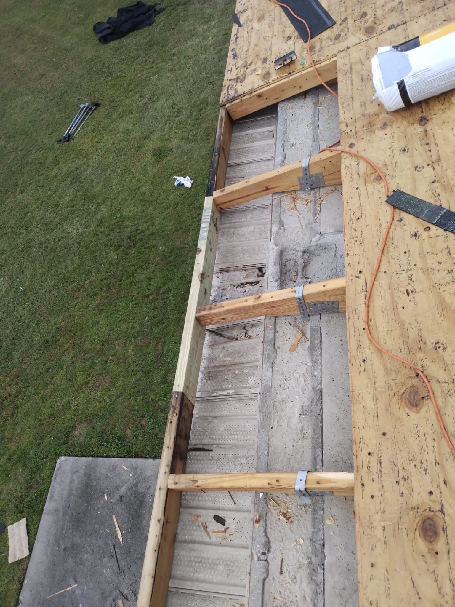 Residential Roofing Installation using GAF HDZ Shingles by Protek Roofing Heating Air & Solar