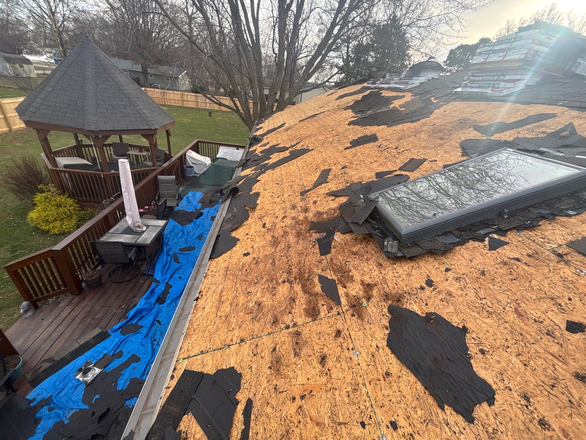 Residential Multi Structure Roof & Gutter Guards Install  by Titan Commercial & Residential Roofing 