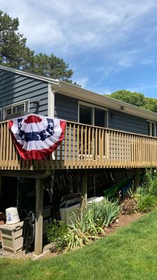 N. Falmouth, MA Gutter Installation using Duo Pro Dual Screen Hanging System