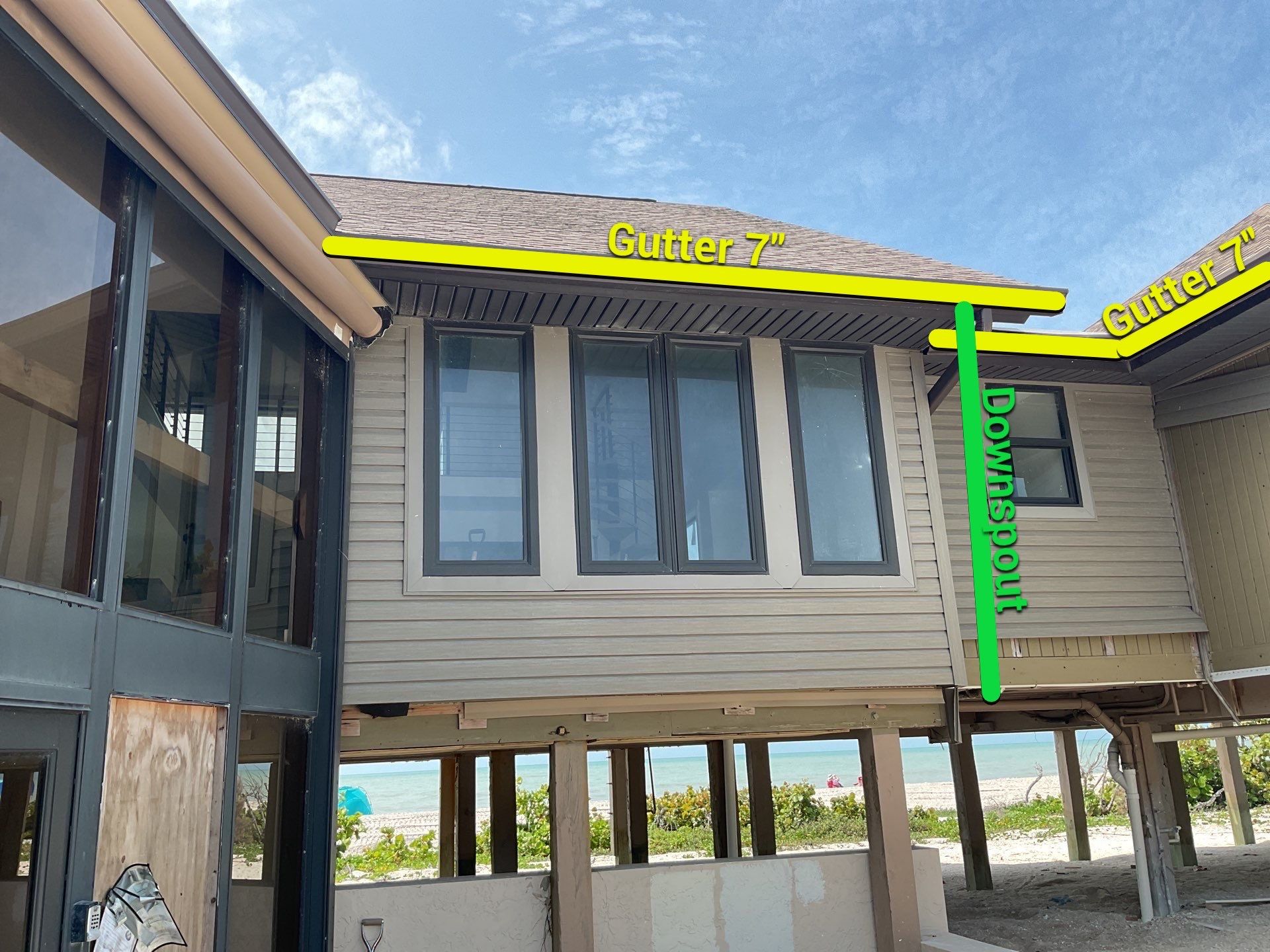 Commercial Gutter Installation in Sanibel FL by Gutter Professors