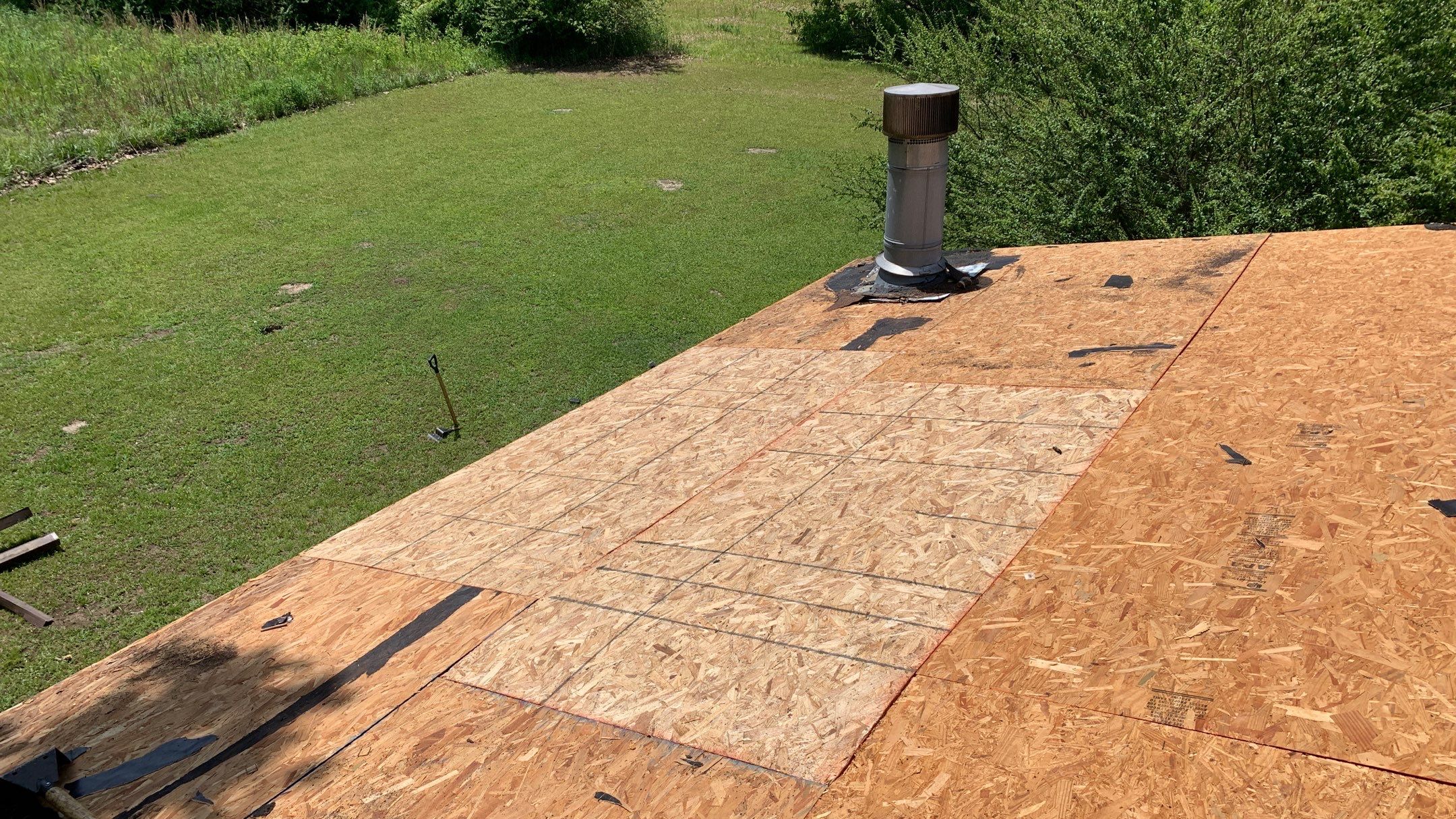 Storm Restoration Reroof: 25 Year 3-Tab Shingle by Hostetler Roofing