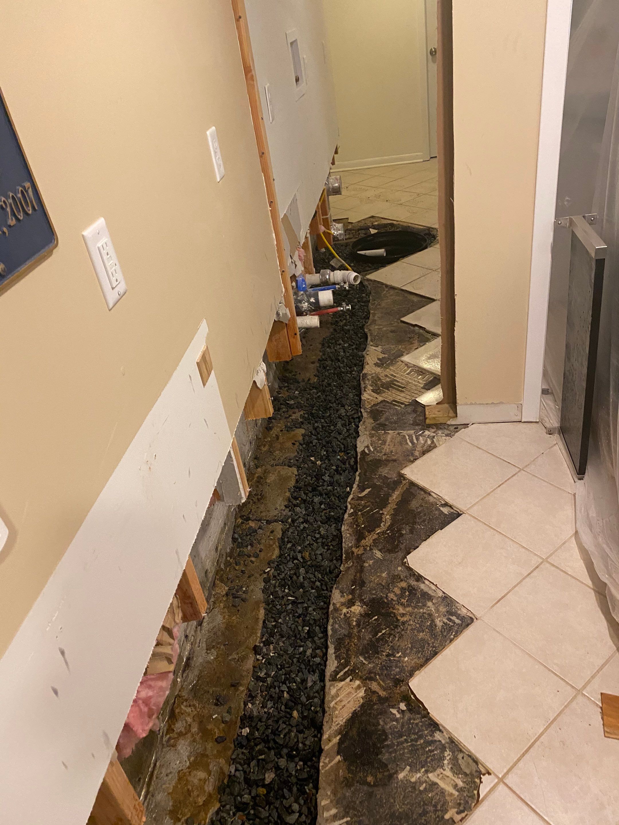 Interior French Drain Job in West Orange, NJ by Pure Service Pro, LLC 