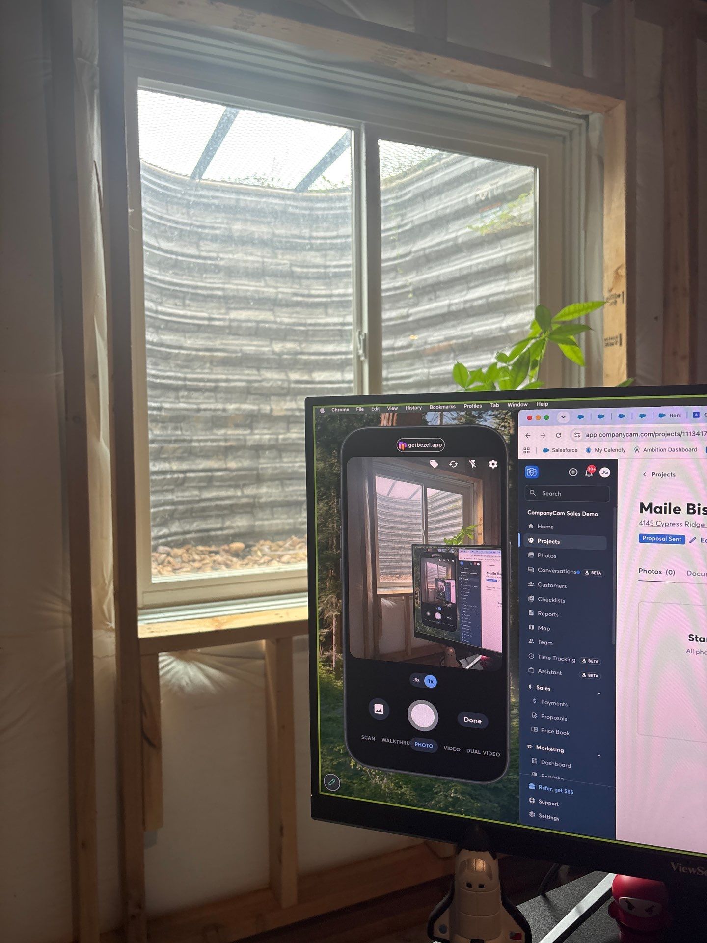 Basement Window Installation and Wall Framing in Wellington by CompanyCam Sales Demo