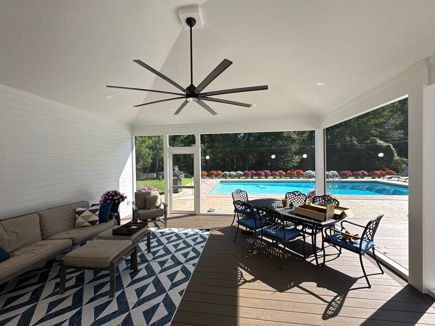 Large Deck Screened in Porch Project by Bec Construction Llc