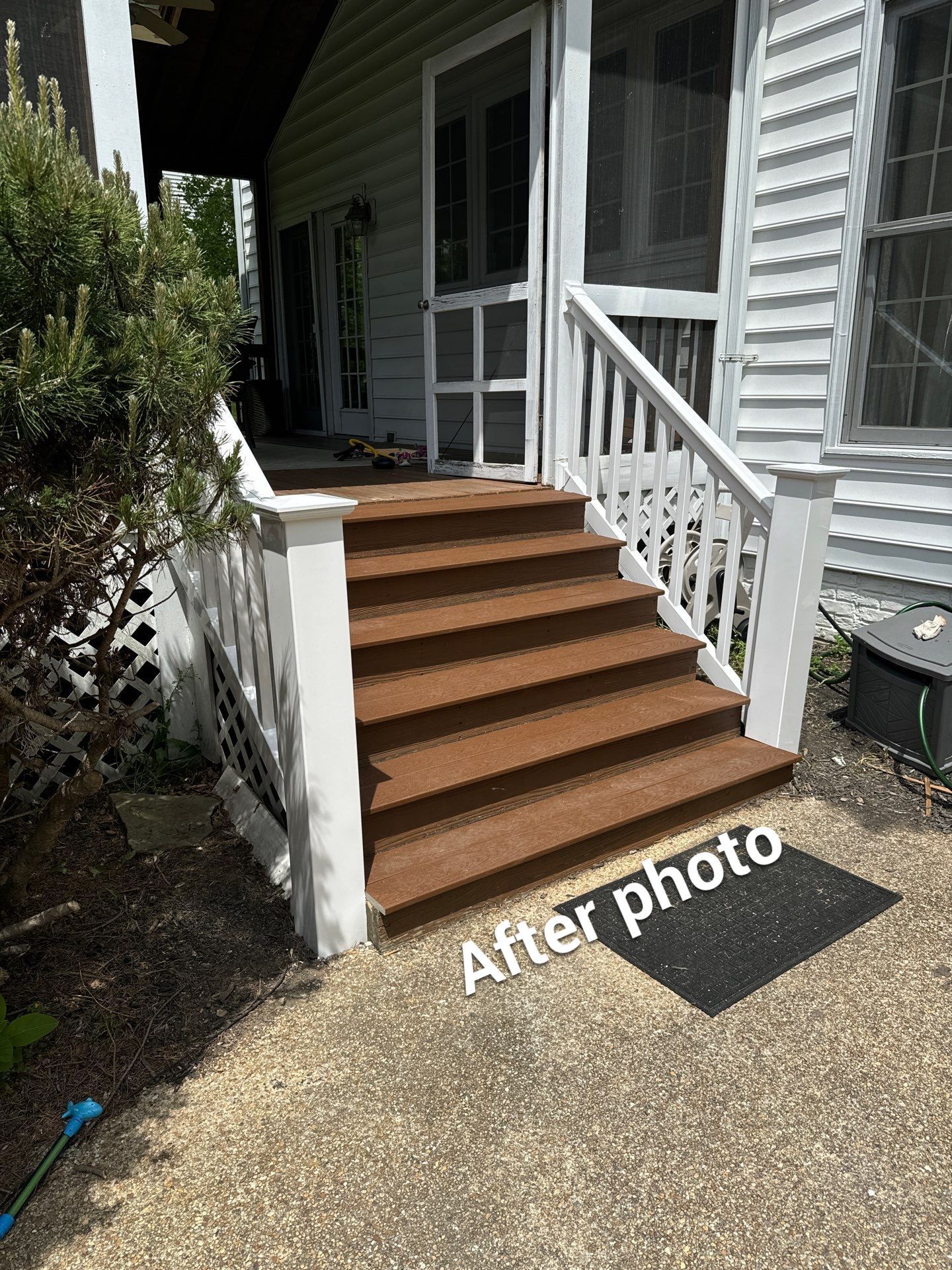 New Decking Boards and New Railing  by Alpha Design Services