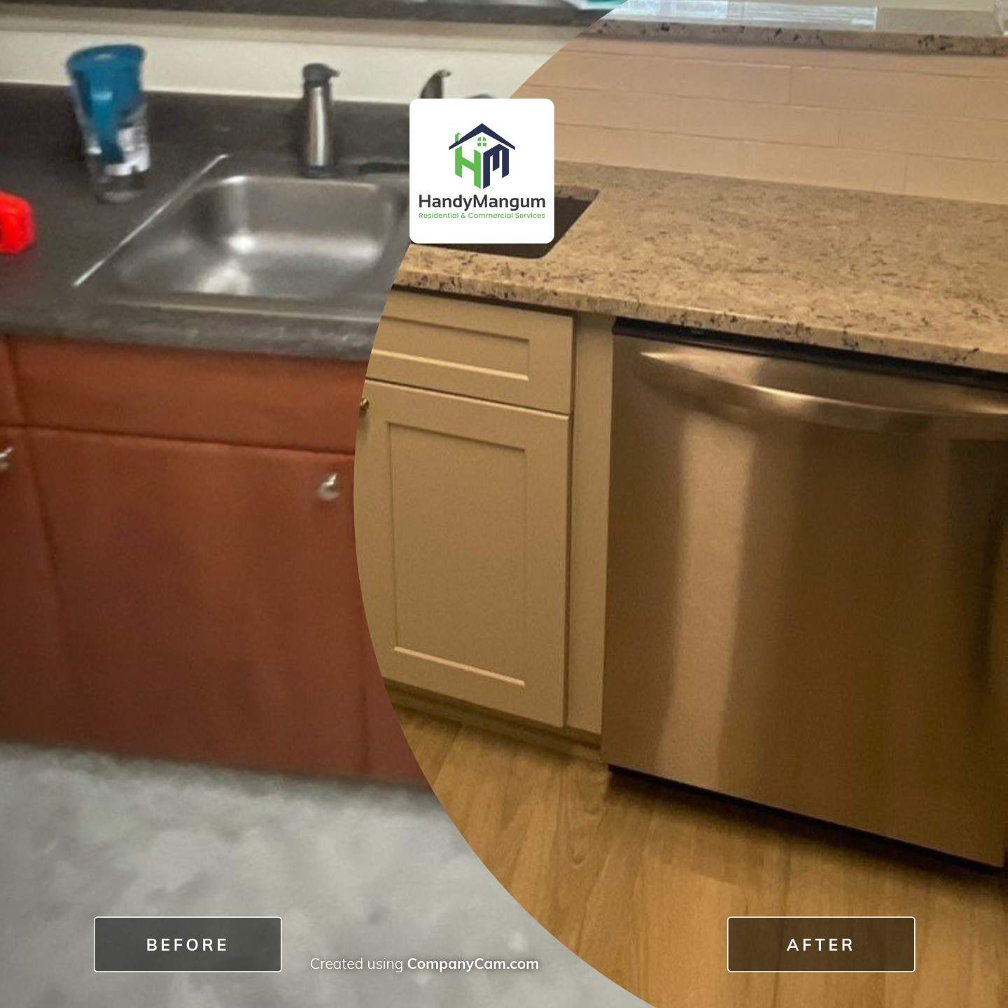 Home Remodel using LVP Flooring and Cabinets by HandyMangum