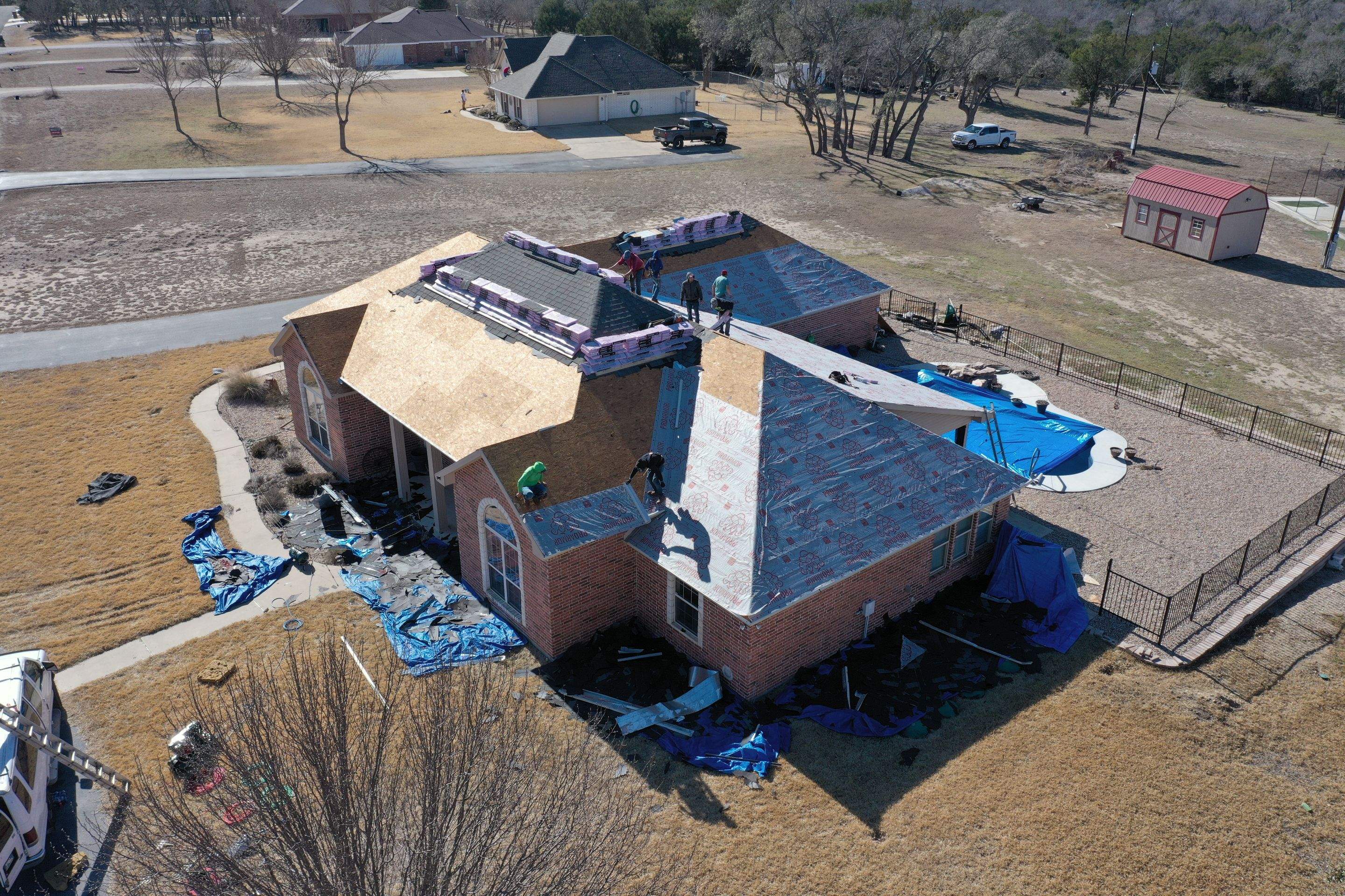 Residential Roof Replacement using Owens Corning - Duration - Colonial Slate by Action Exteriors Austin