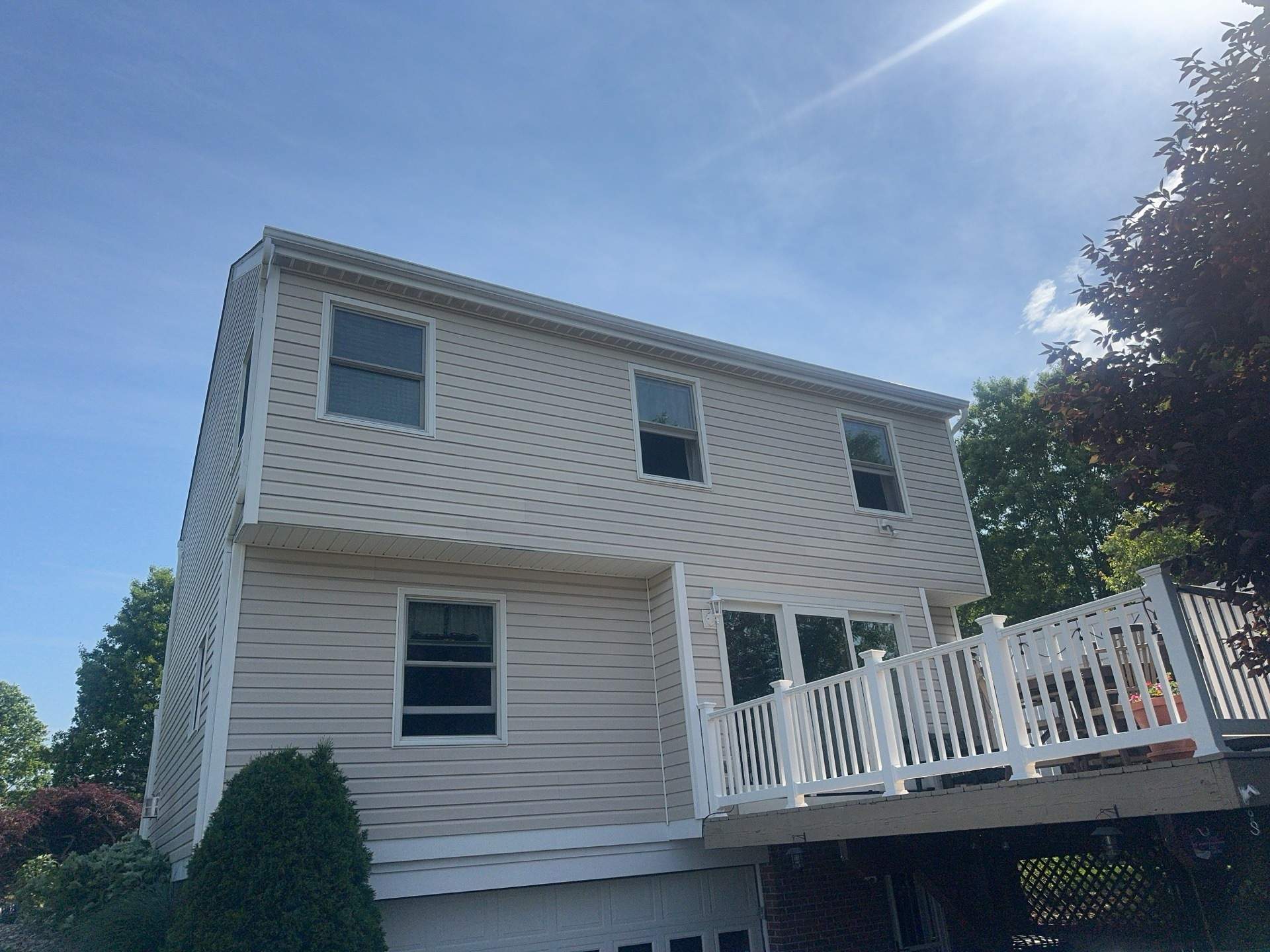 Complete Hardie Siding Replacement and Deck with pergola in Eighty Four by Cousins Roofing Siding & Decks