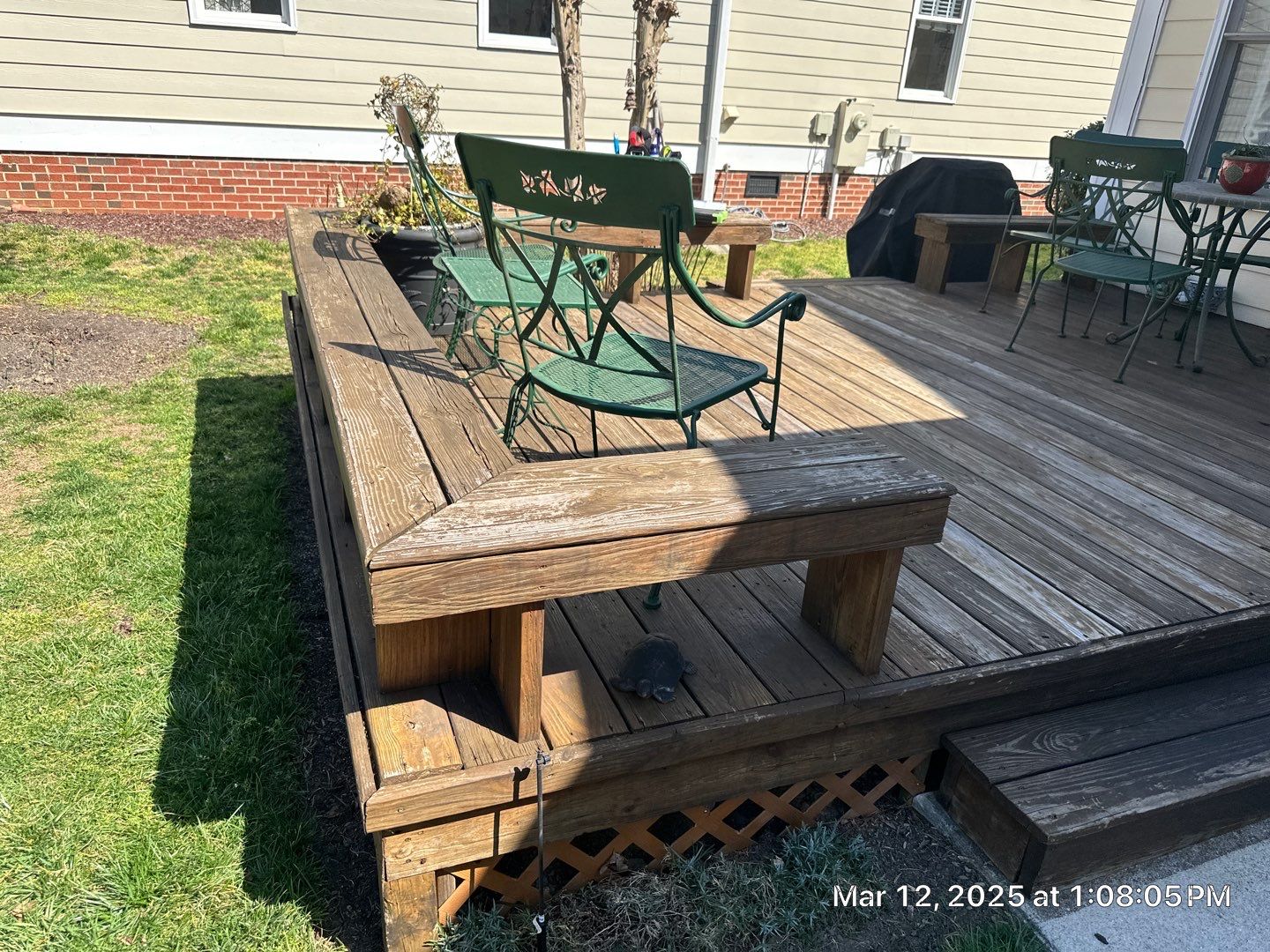 Weathered Deck using Wood Sealant + Board Replacements by DuraSeal