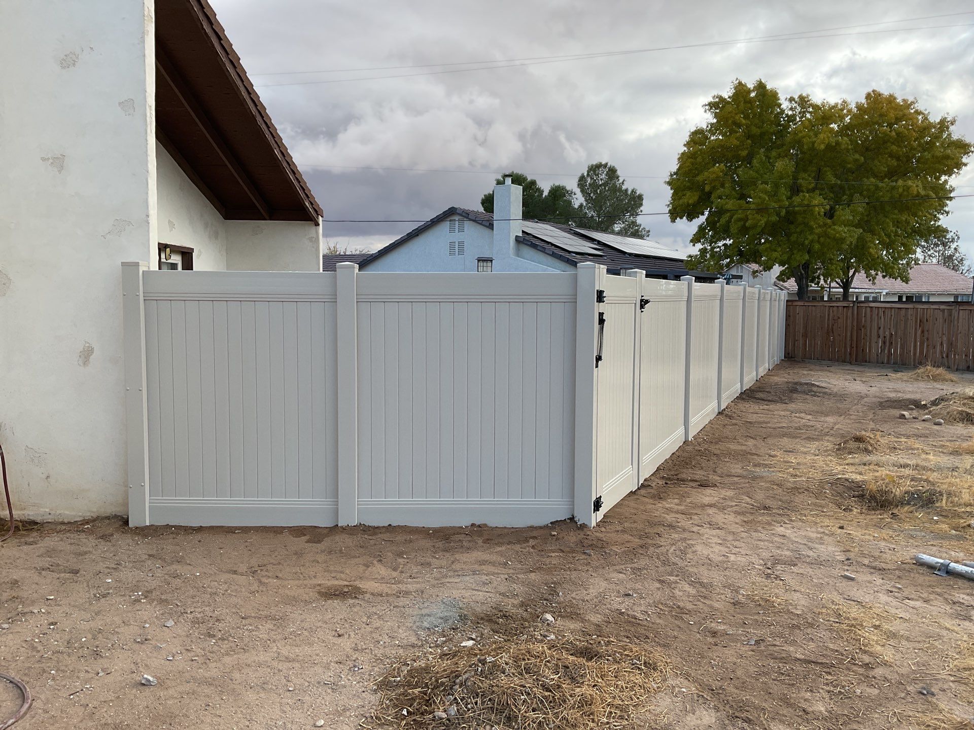 Fence Installation using Vinyl by Fence Guys Inc. 