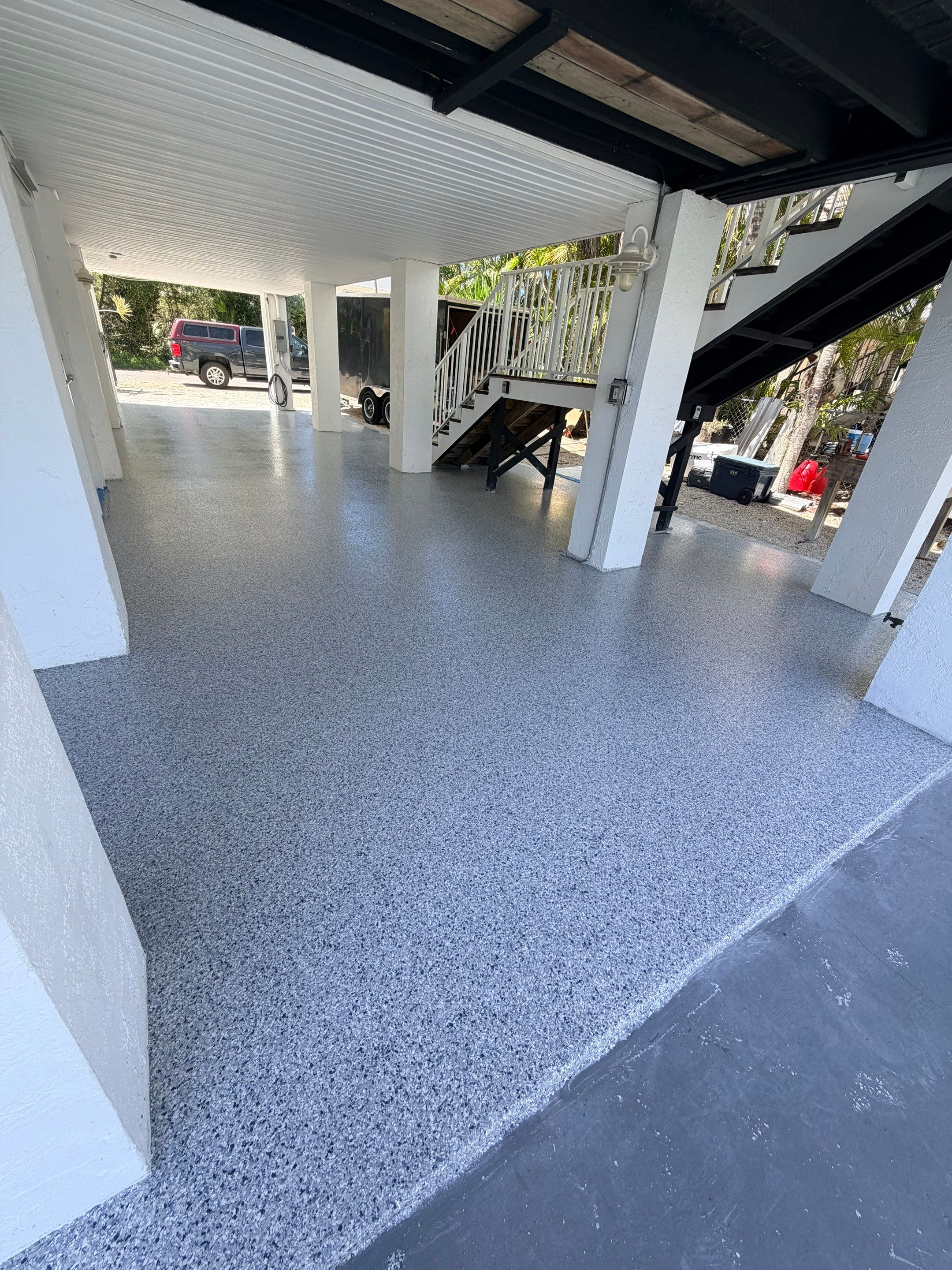 “Tidal Wave” Carport in Big Pine Key, FL by Tropical Epoxy Coatings & Creations LLC