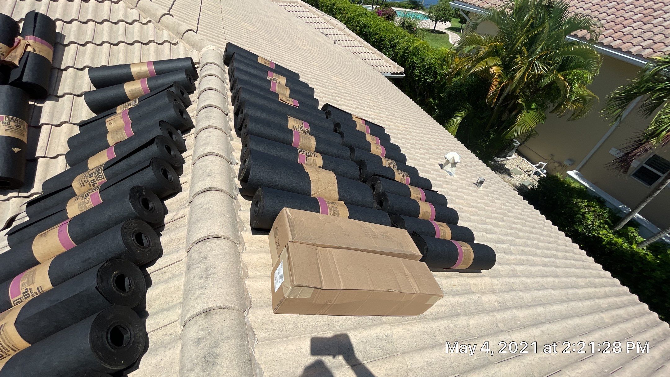 Residential Roofing Installation using 1" Nail strip metal roof by BLUES BROTHERS ROOFING