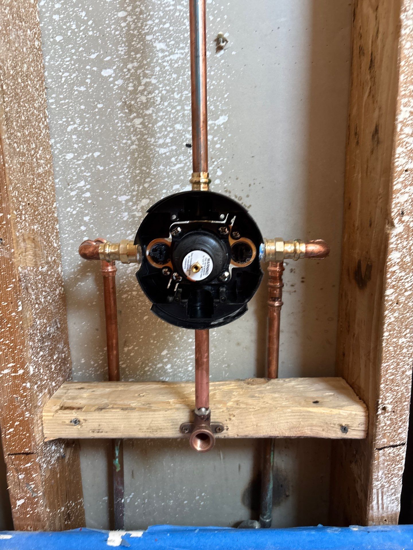 Installing Water Pipe for Shower by Us Plumbing