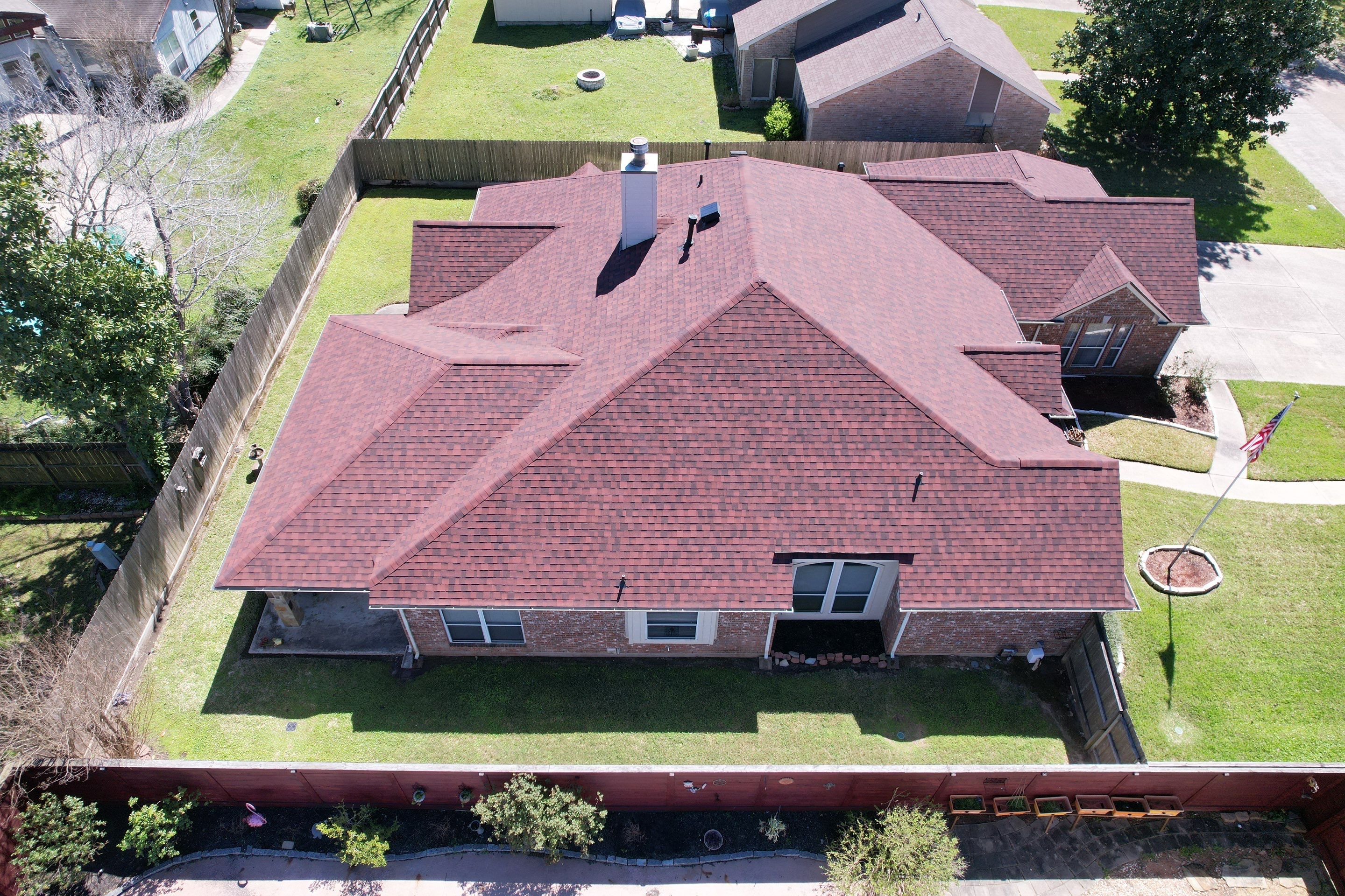 IKO Dynasty Monaco Red by STX Roofing