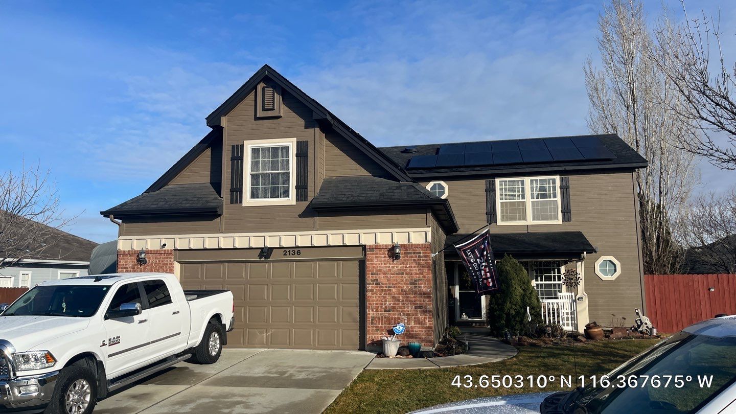 Meridian ID Residential Roofing Installation using Owens Corning by ID Roofing LLC