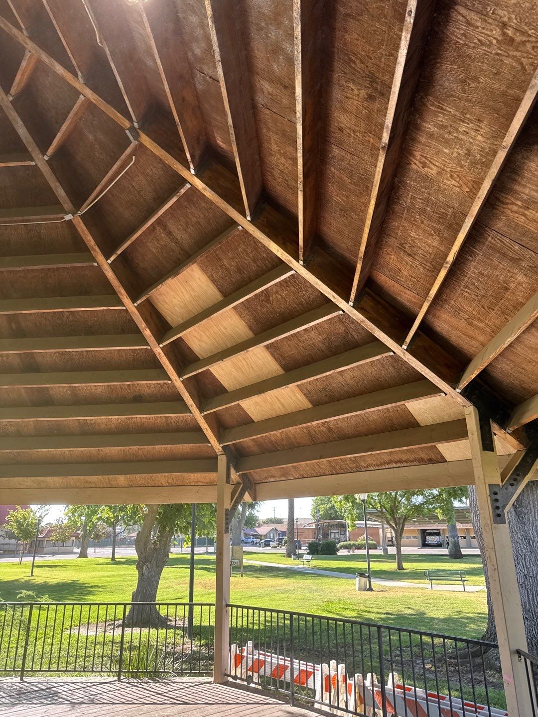 City of Gustine Gazebo project by Straight Edge Roofing Inc