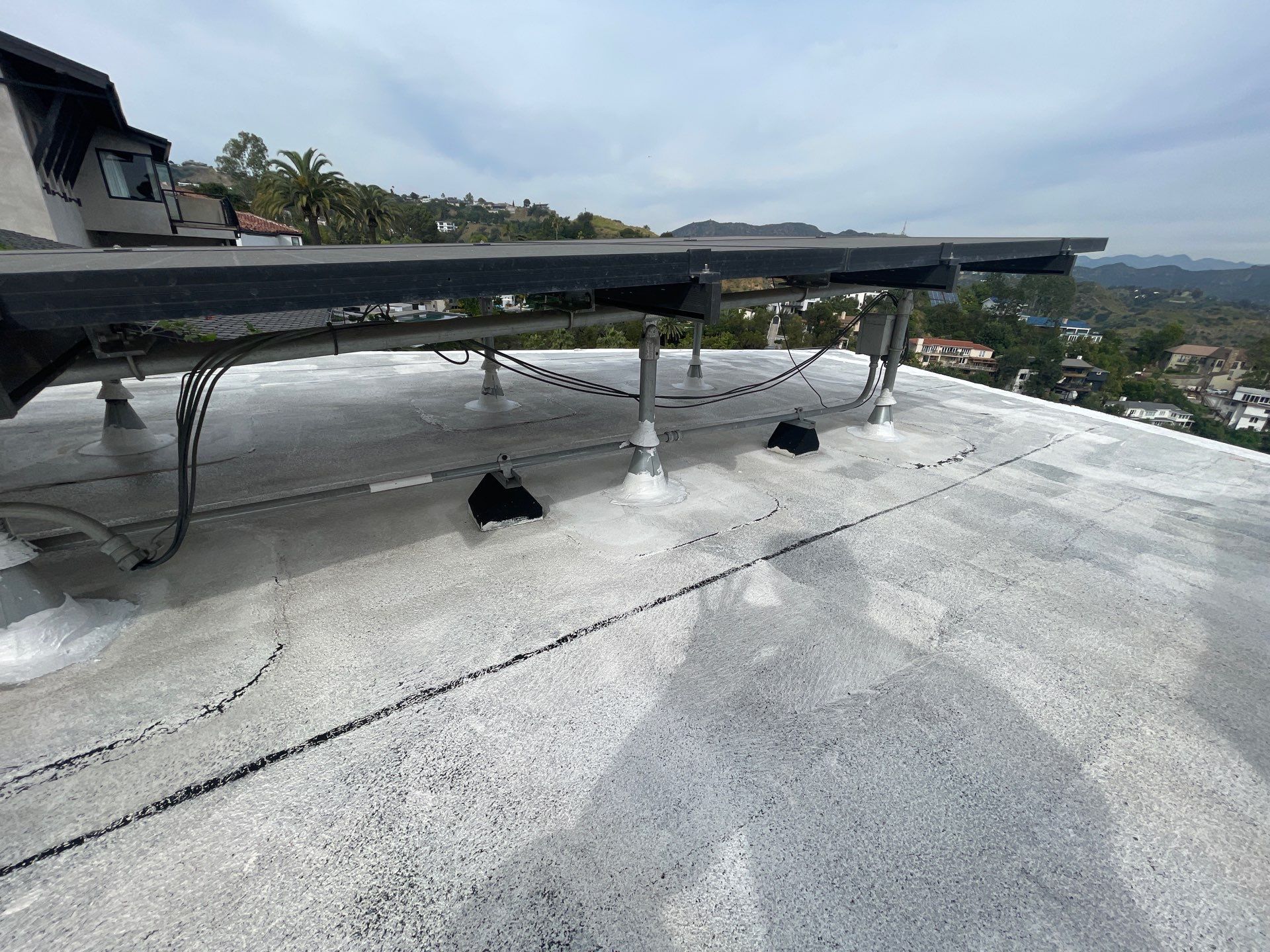 Residential Silicone Coating Project - West Hollywood by Hull Brothers Roofing
