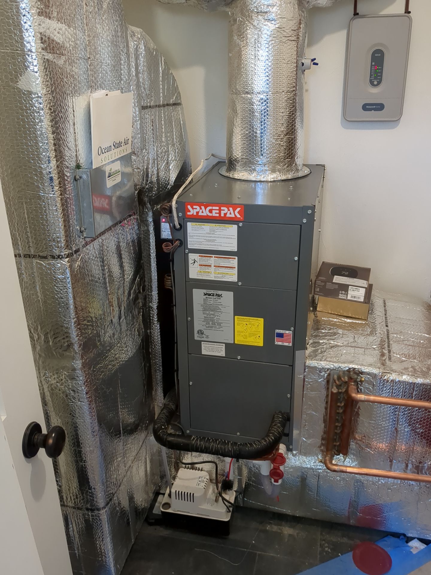 High Velocity HVAC using SpacePak by Ocean State Air Solutions